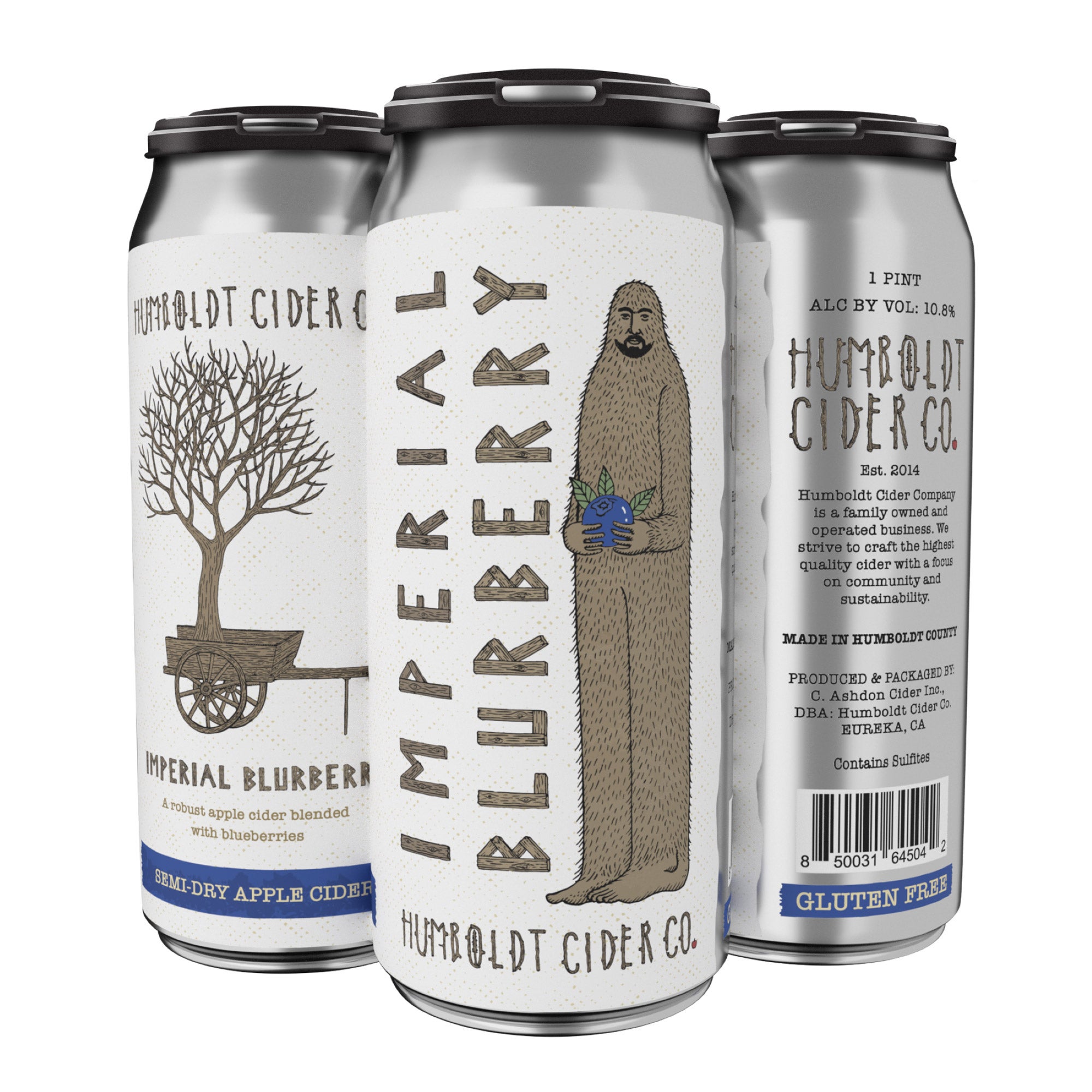 HUMBOLDT CIDER CO. IMPERIAL BLURBERRY 4/16 OZ CANS