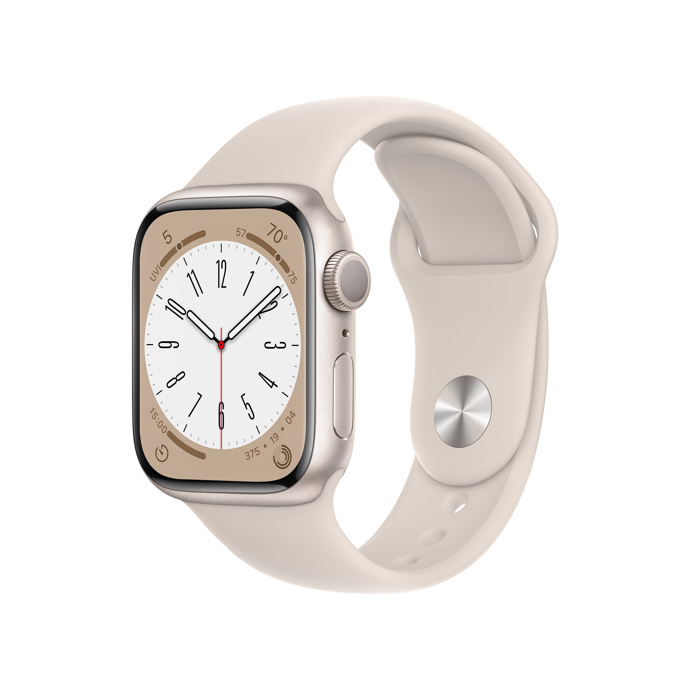 APPLE WATCH SERIES 8 STARLIGHT S/M BAND 41MM GPS MNU93LL/A