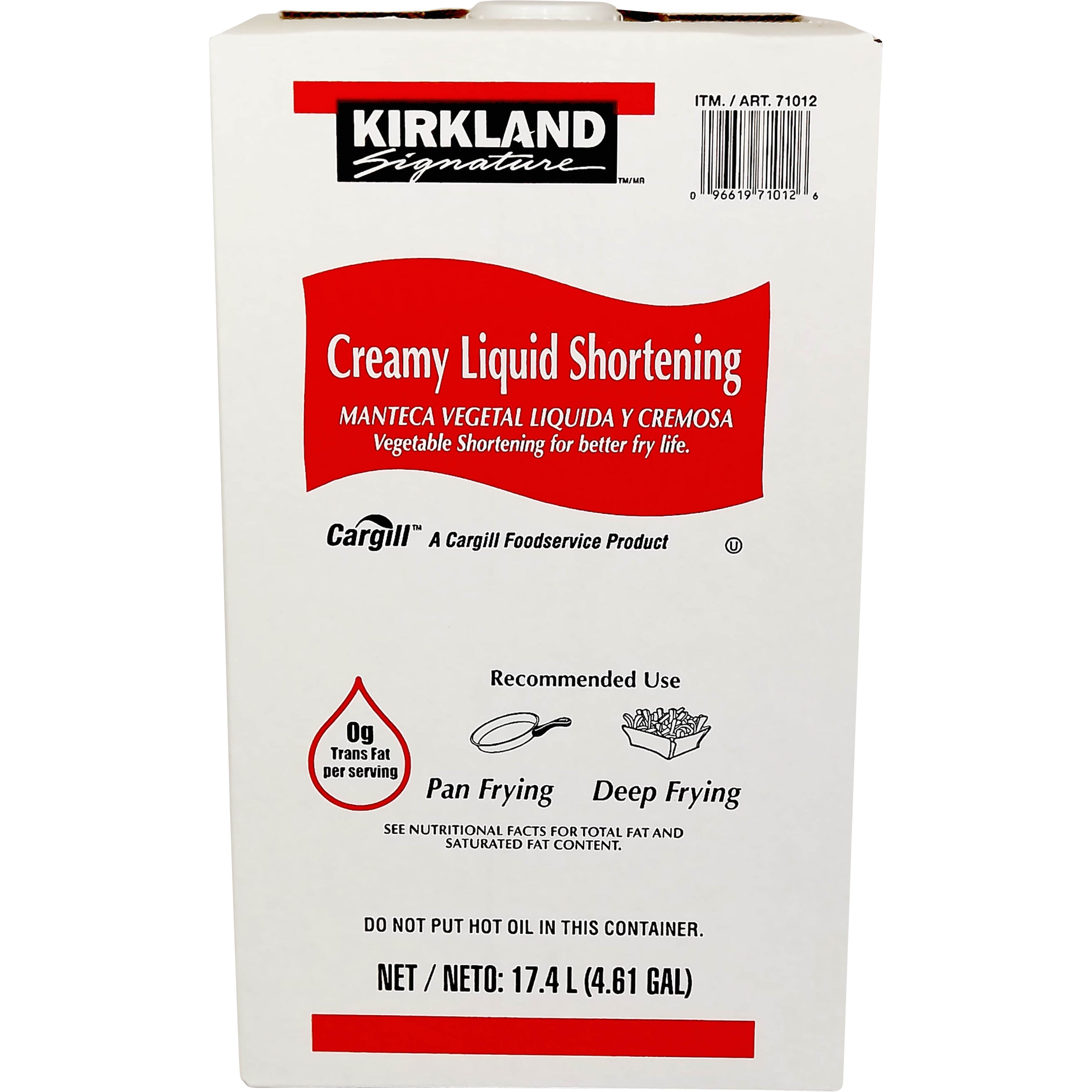 KIRKLAND SIGNATURE CREAMY SHORTENING 35 LB - Image 1