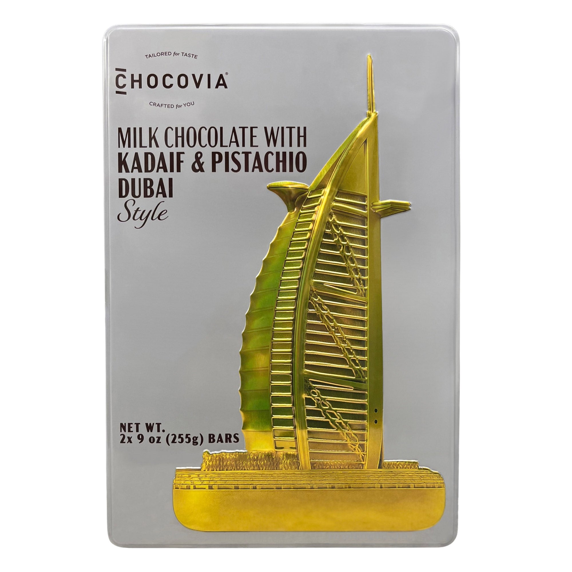 CHOCOVIA DUBAI PISTACHIO TIN 2 CT/18.34 OZ