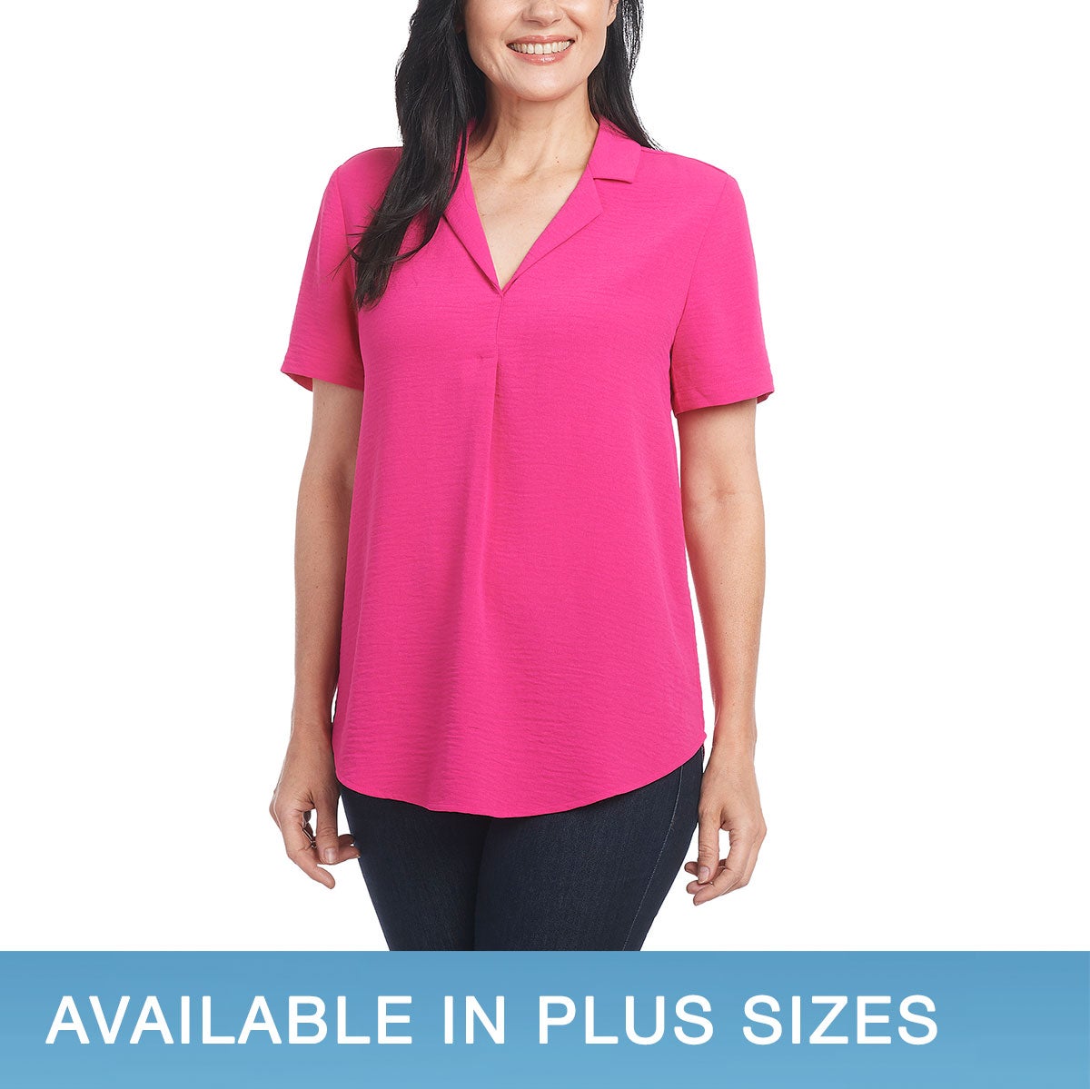 HILARY RADLEY WOMEN'S CREPE AIRFLOW BLOUSE - Image 1