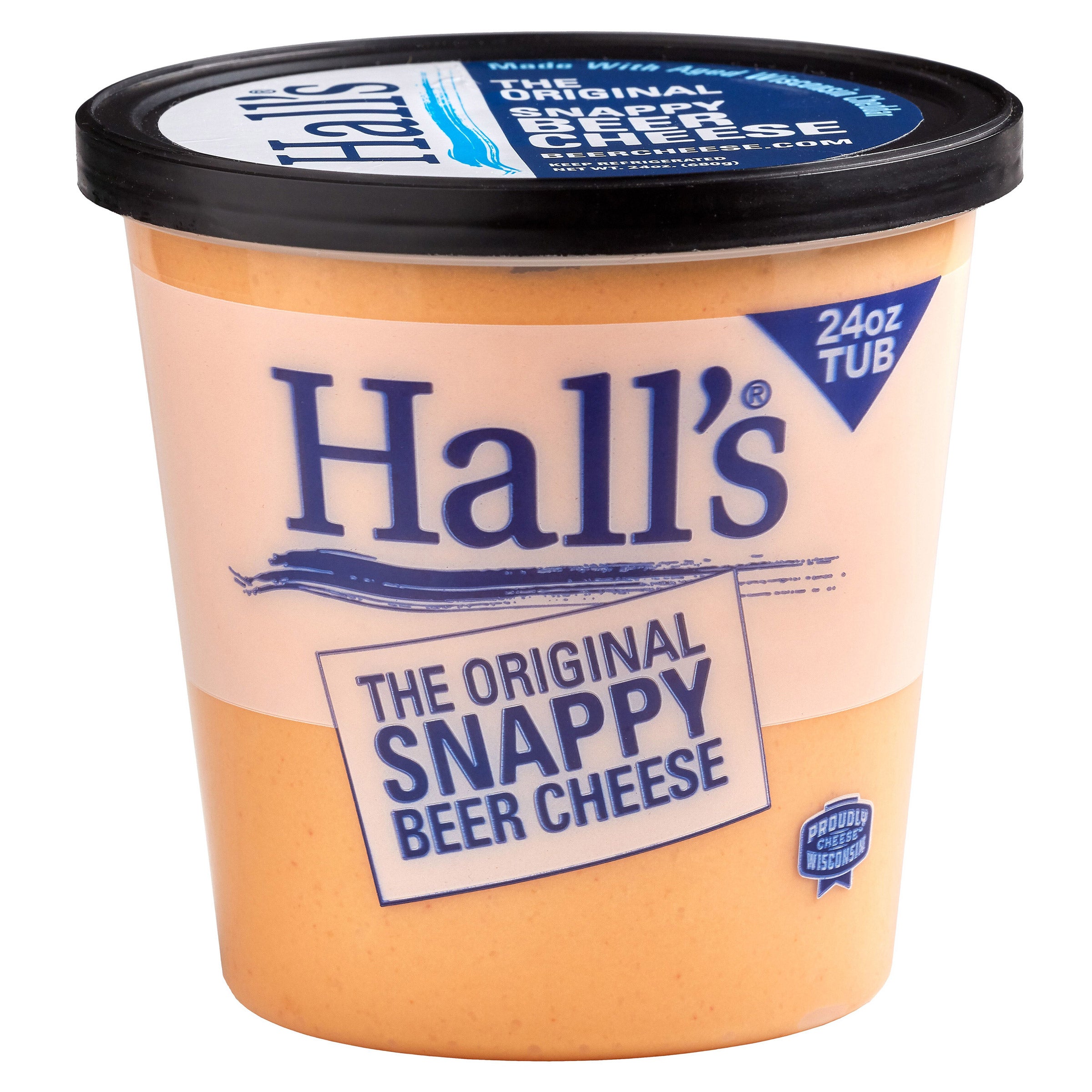 HALL'S BEER CHEESE BEER CHEESE SPREAD 24 OUNCE CONTAINER