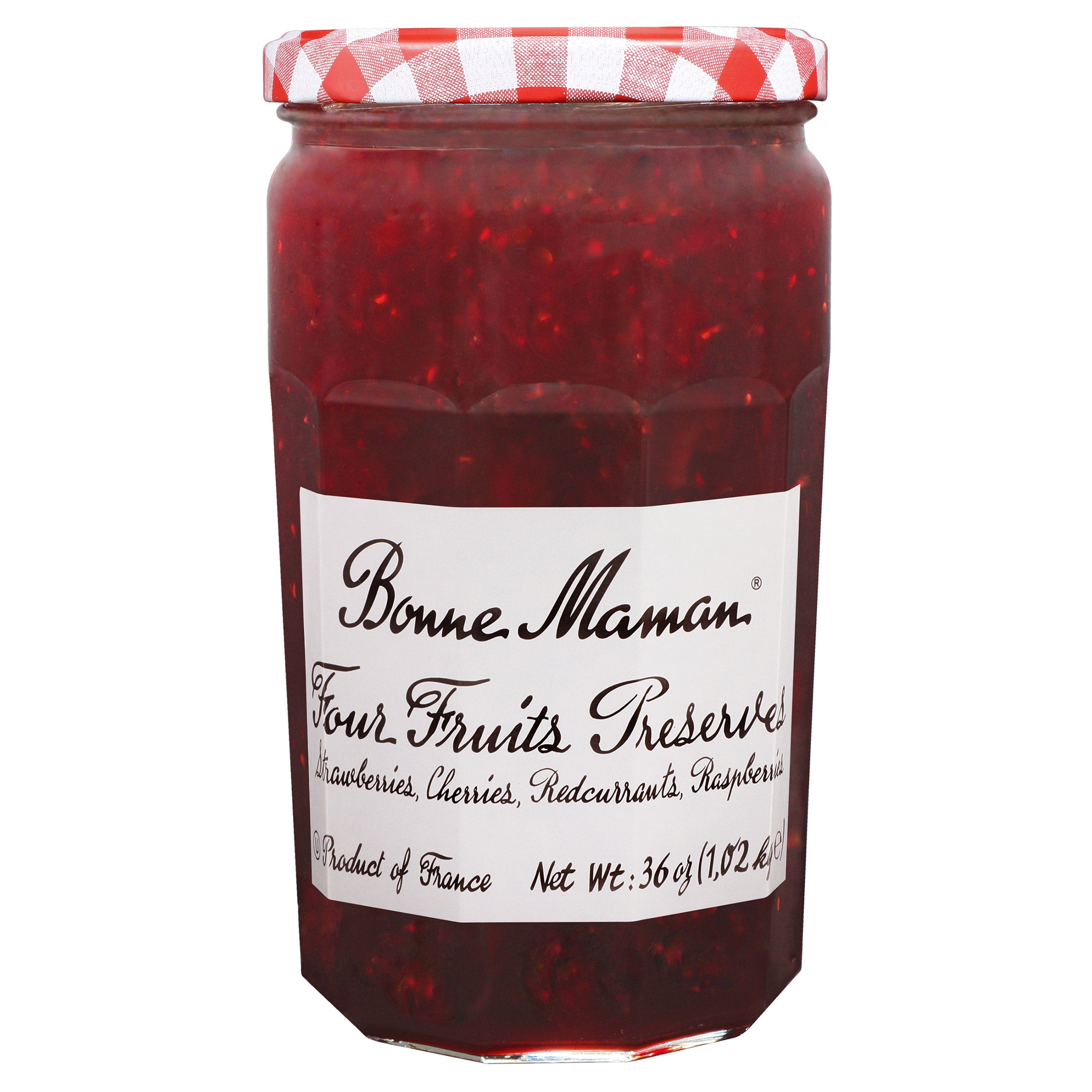 BONNE MAMAN FOUR FRUITS PRESERVES 36 OZ