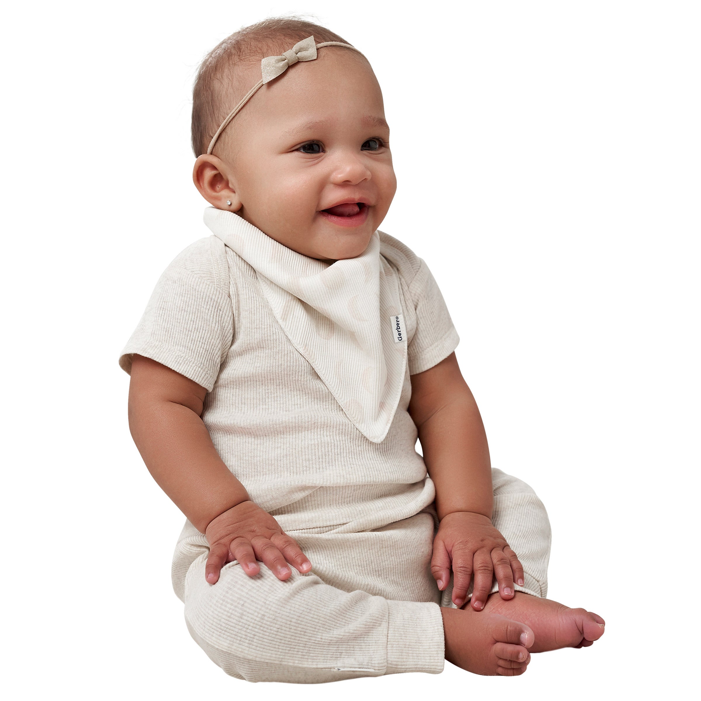 GERBER BABY 4PC SET W/ BIBS