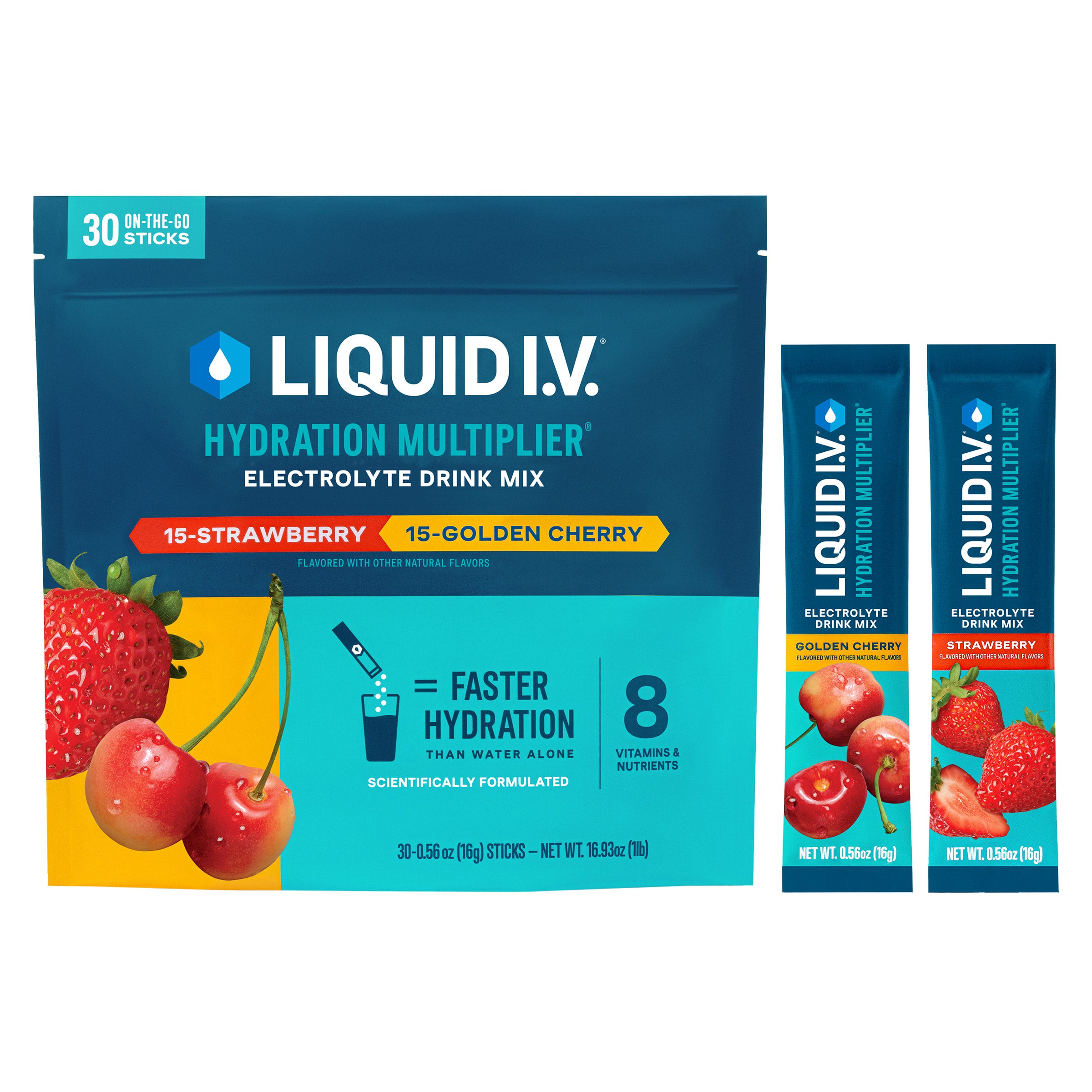 LIQUID I.V. HYDRATION MULTIPLIER VARIETY PACK, 30 COUNT