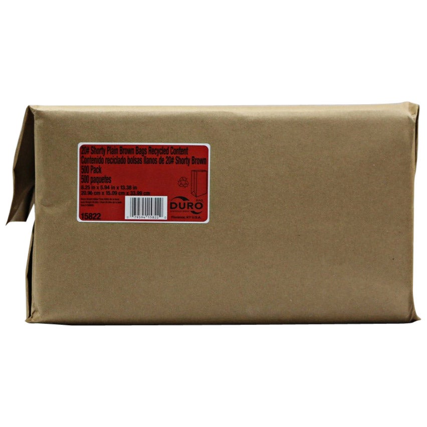 DURO 20# PAPER BAG KRAFT 500 CT