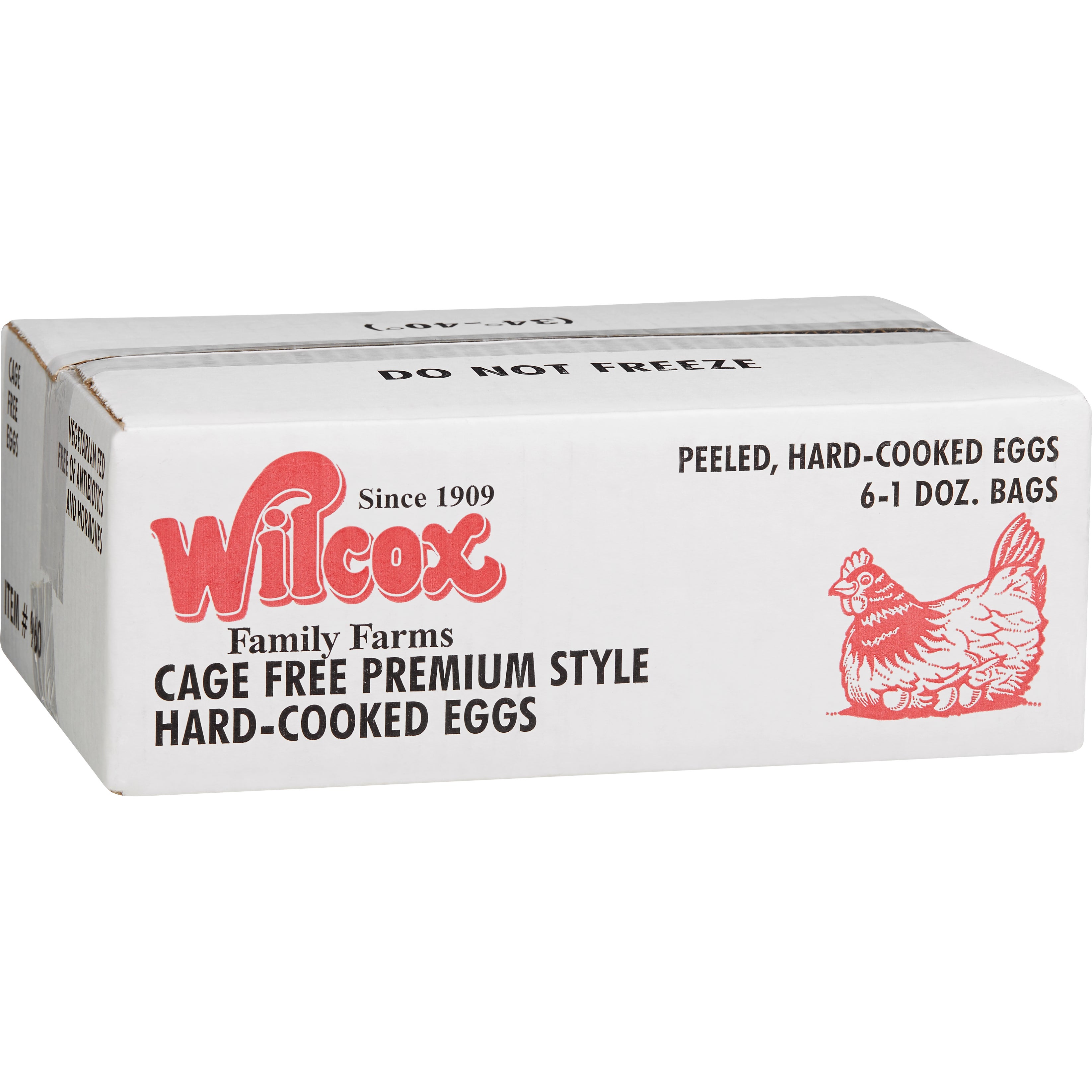 WILCOX CAGE FREE HARD COOKED 6/12 CT (6 DOZEN) - Image 1