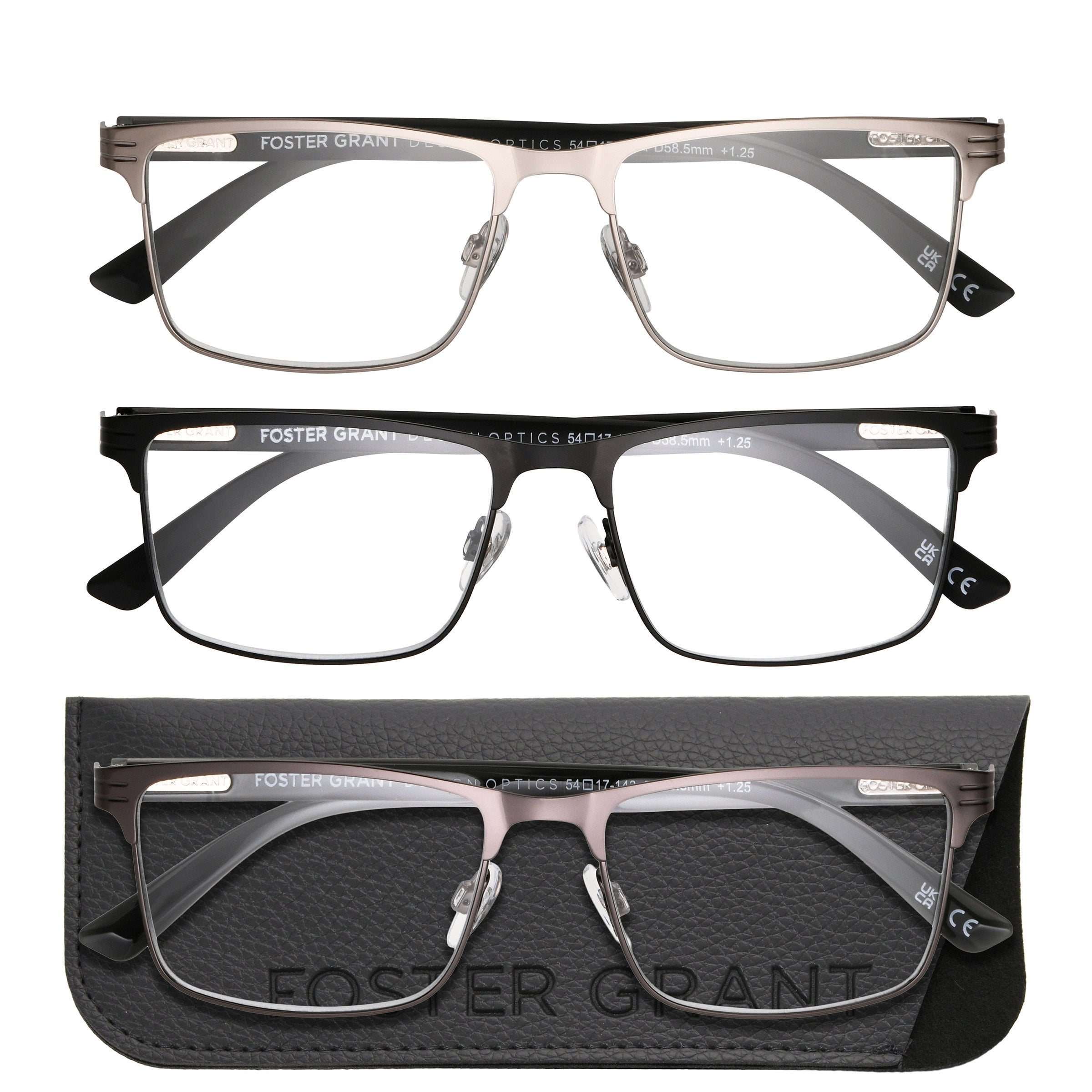 FOSTER GRANT DESIGN OPTICS 3 PK READING GLASSES - Image 1