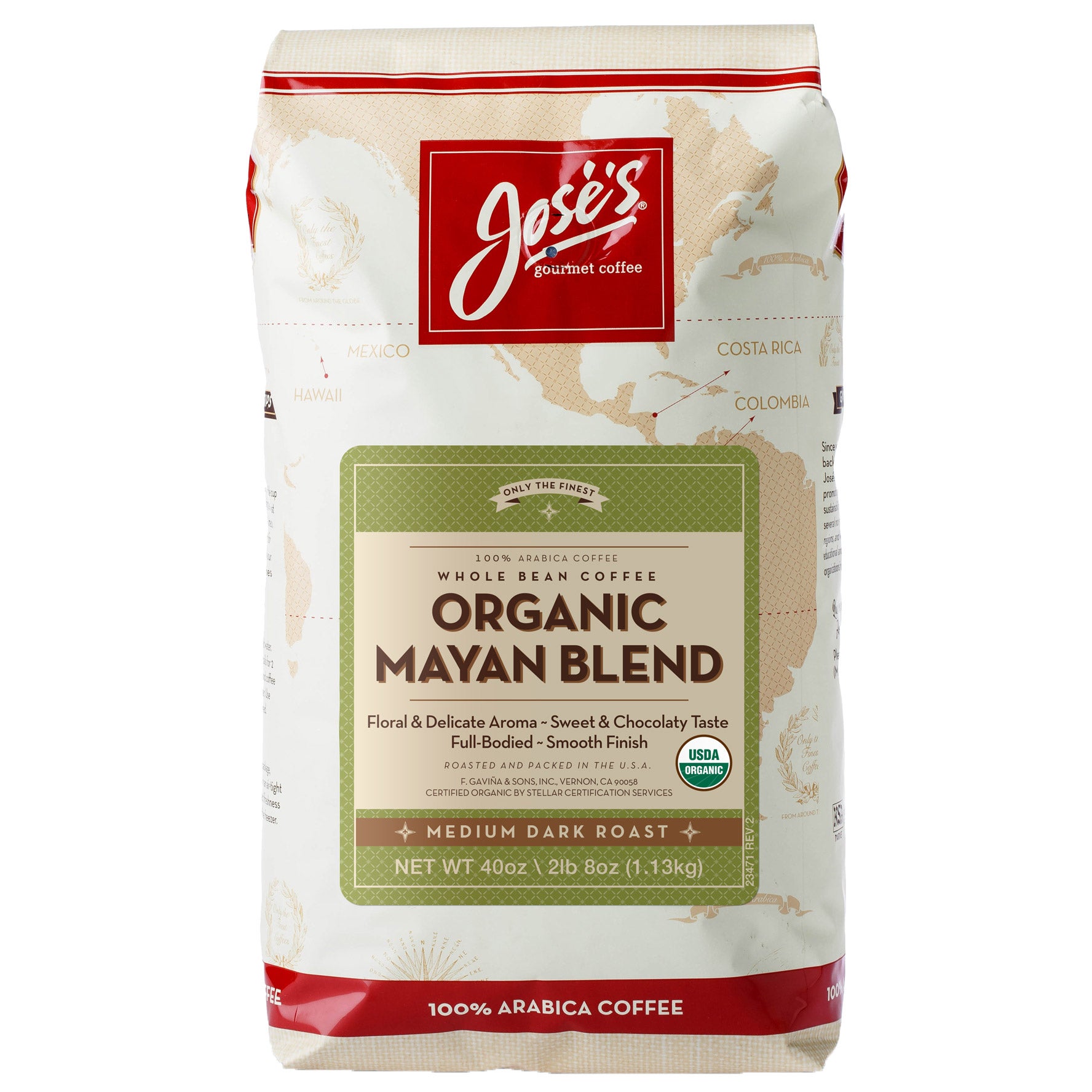 JOSE'S ORGANIC MAYAN WHOLE BEAN 40 OZ - Image 1