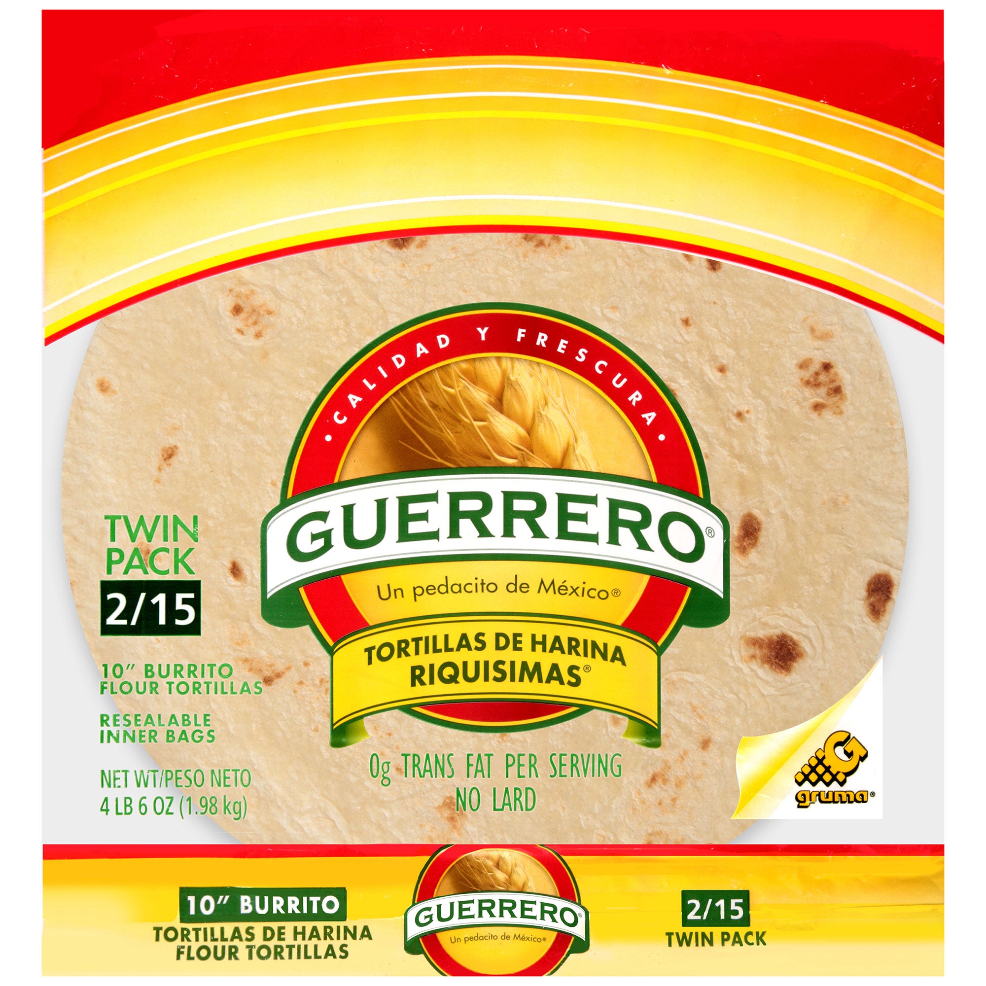 GUERRERO 10¨ FLOUR TORTILLAS 30 CT 70 OZ