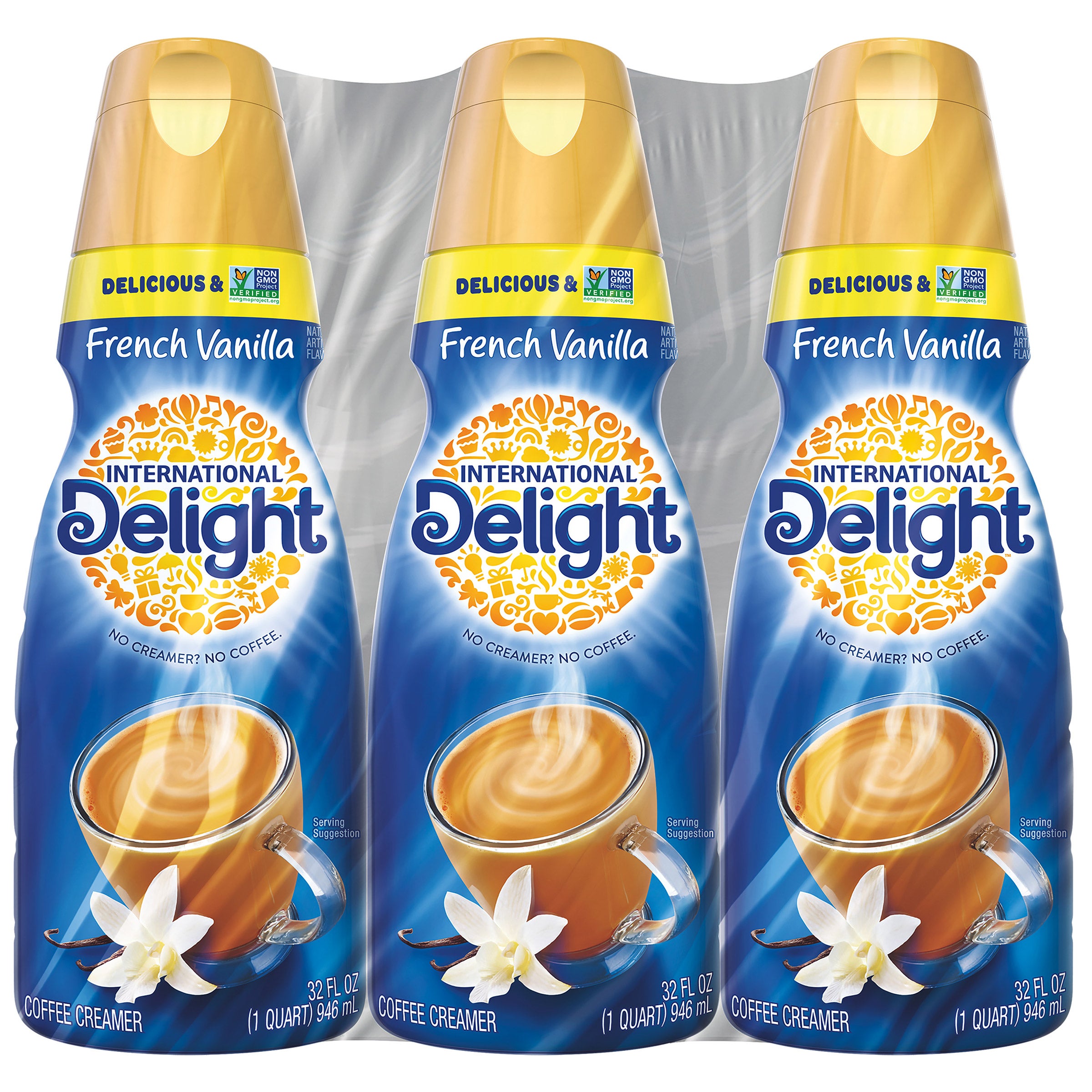INTERNATIONAL DELIGHT FRENCH VANILLA CREAMER 3/32 OUNCE BOTTLES