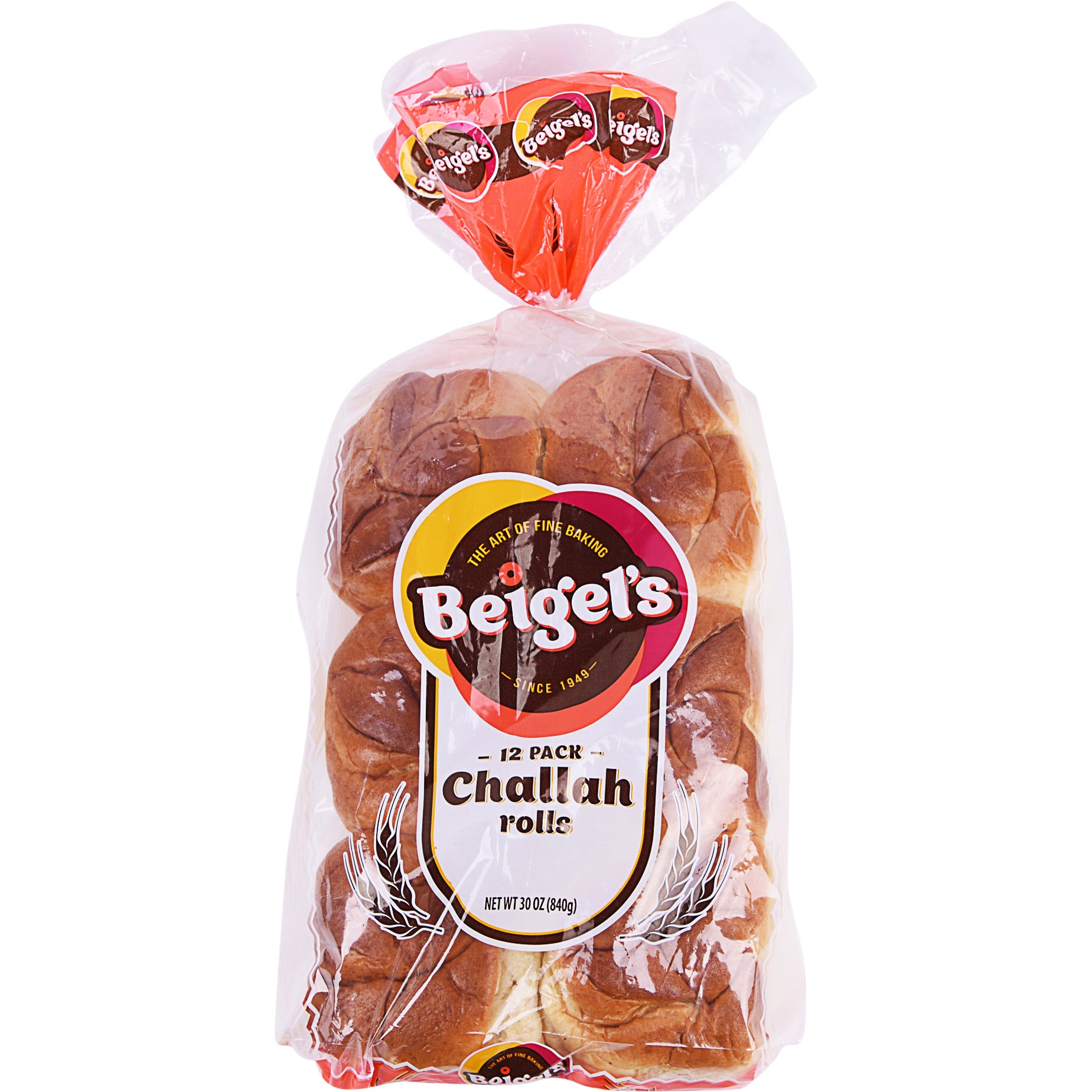 BEIGEL'S KOSHER CHALLAH ROLLS 12 CT (1.87 LBS)