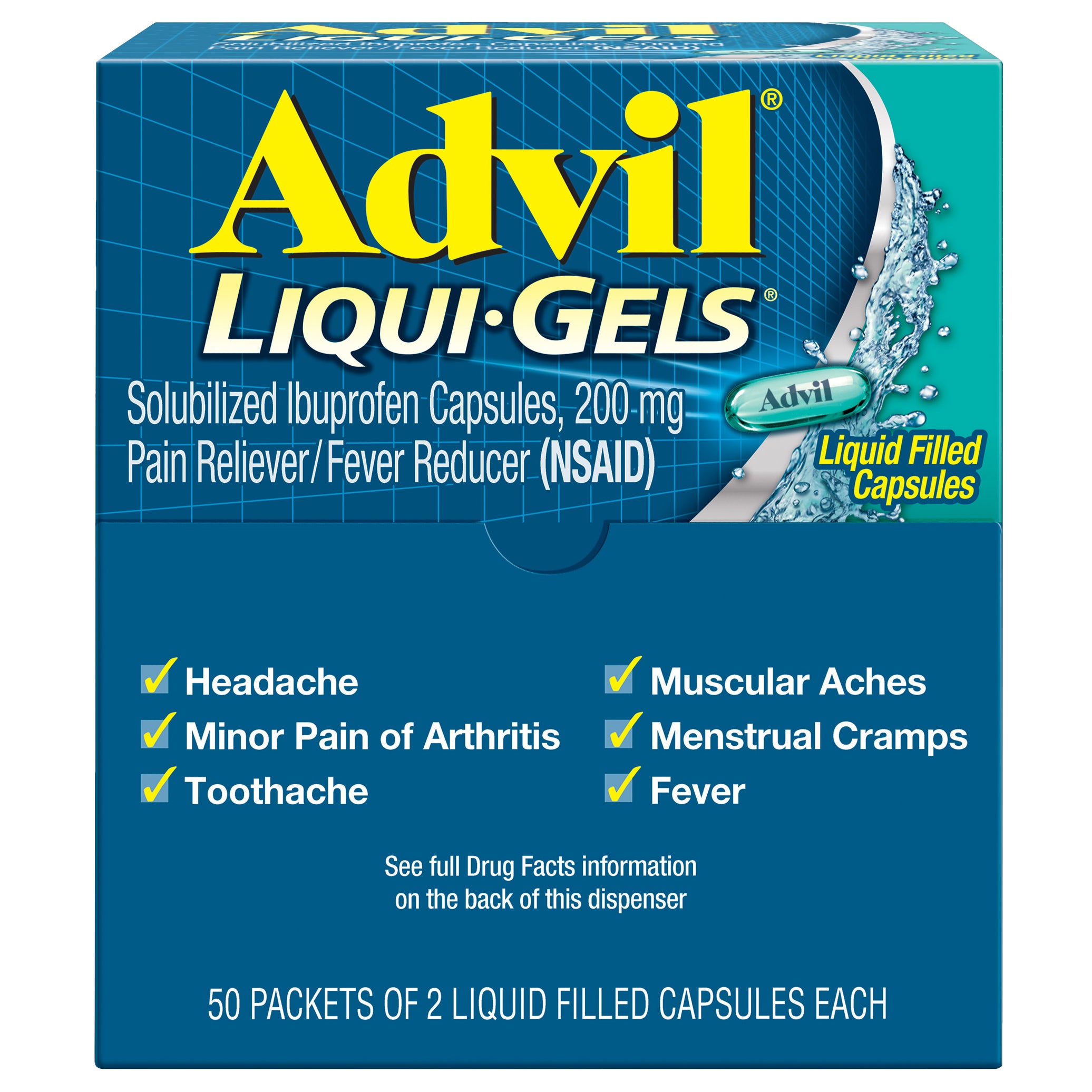 ADVIL LIQUI-GELS 50/2PK