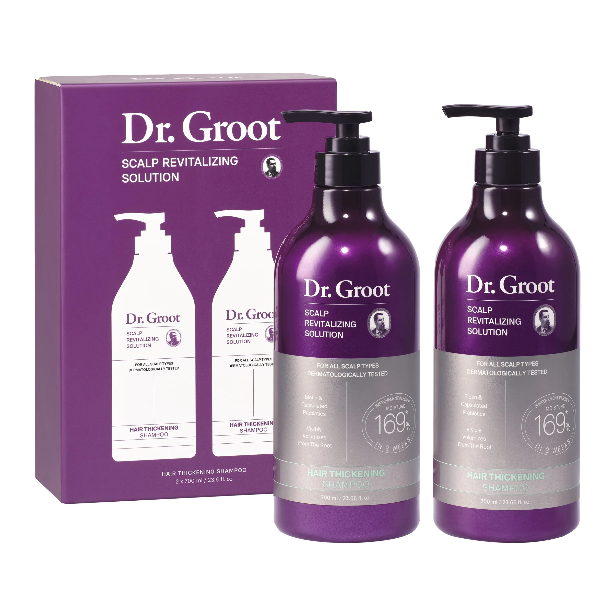 DR. GROOT REVITALIZING SCALP SHAMPOO 2X23.66 FL OZ