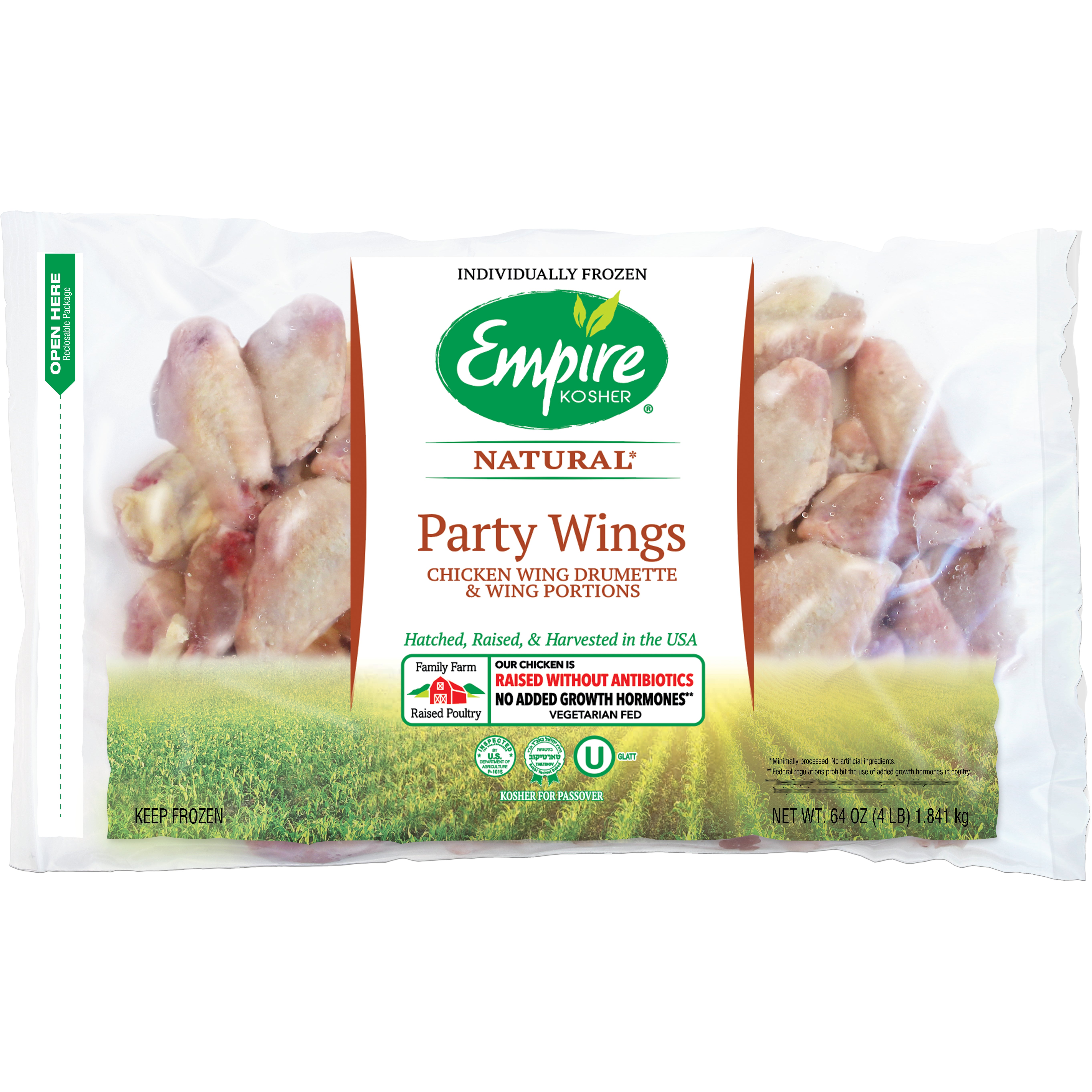 EMPIRE KOSHER CHICKEN WINGS 4 POUNDS - Image 1