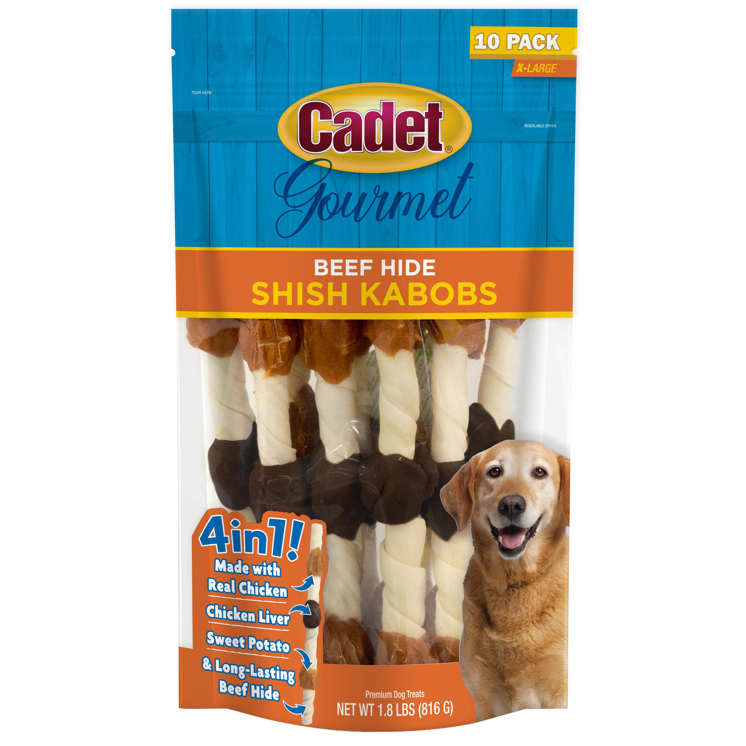 CADET SHISH KABOB RAWHIDE 1.8 POUNDS