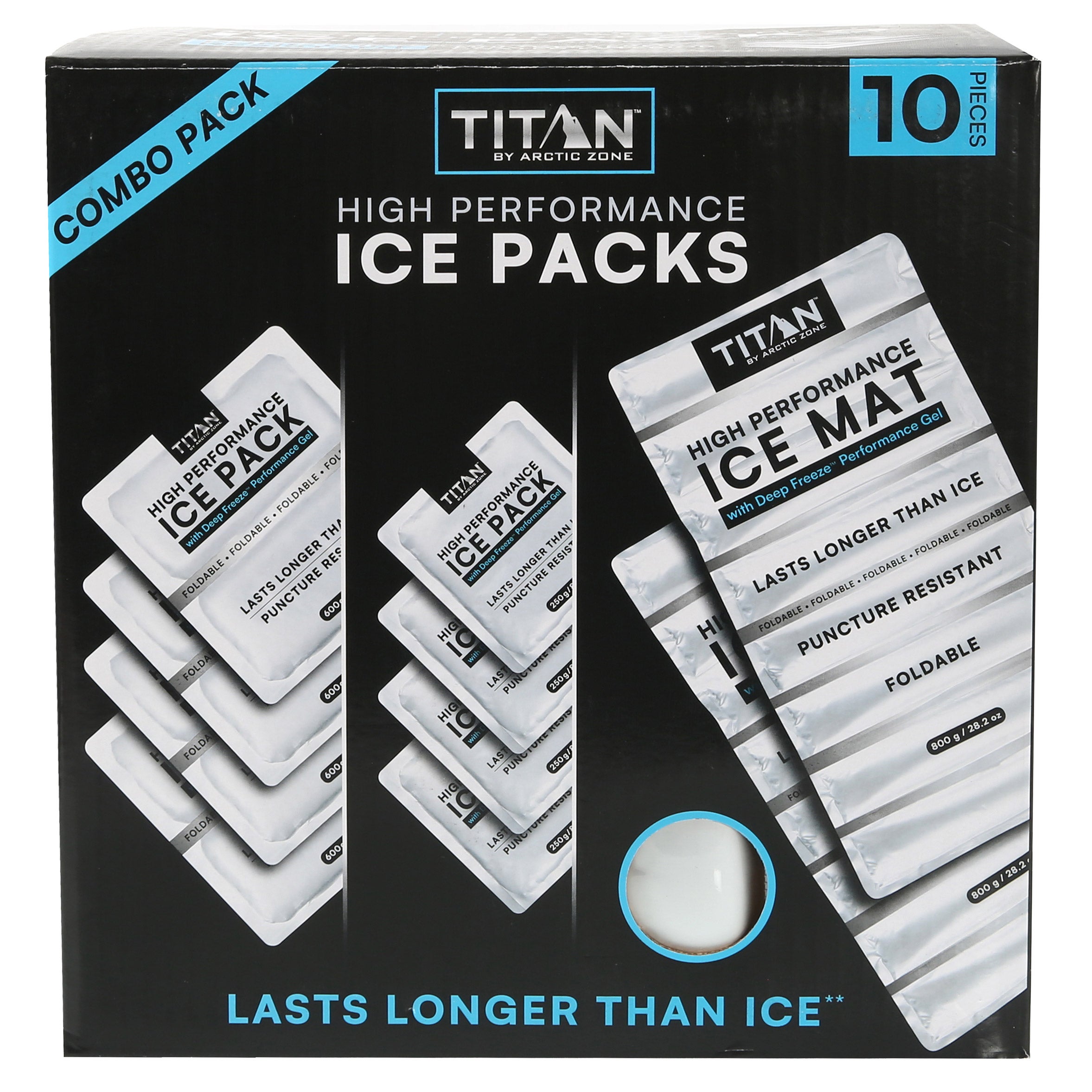 TITAN 10 PC HIGH PERFORMANCE ICE PACK SET
