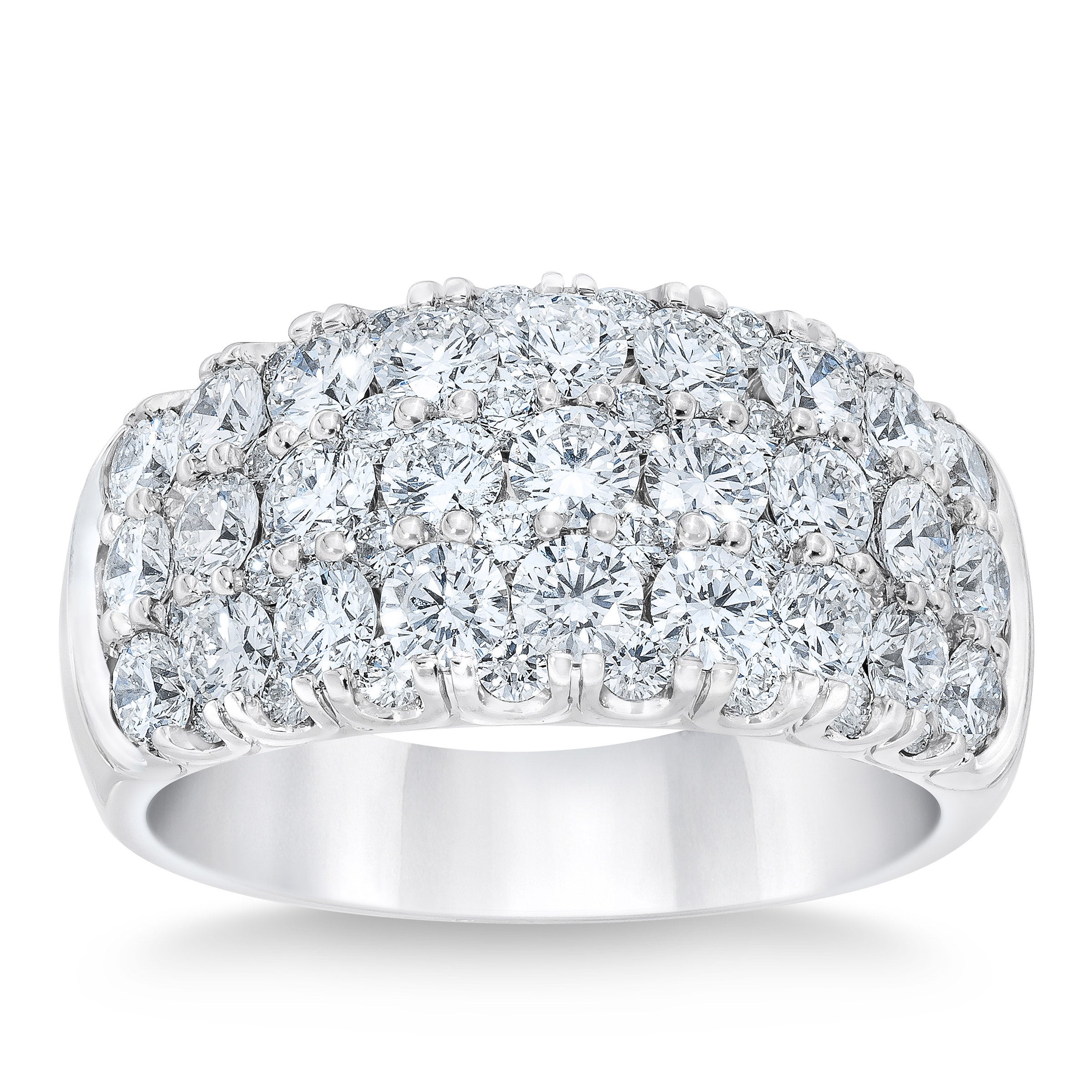 PLATINUM VS2 I 3.00CTW ROUND DIAMOND BAND - Image 1