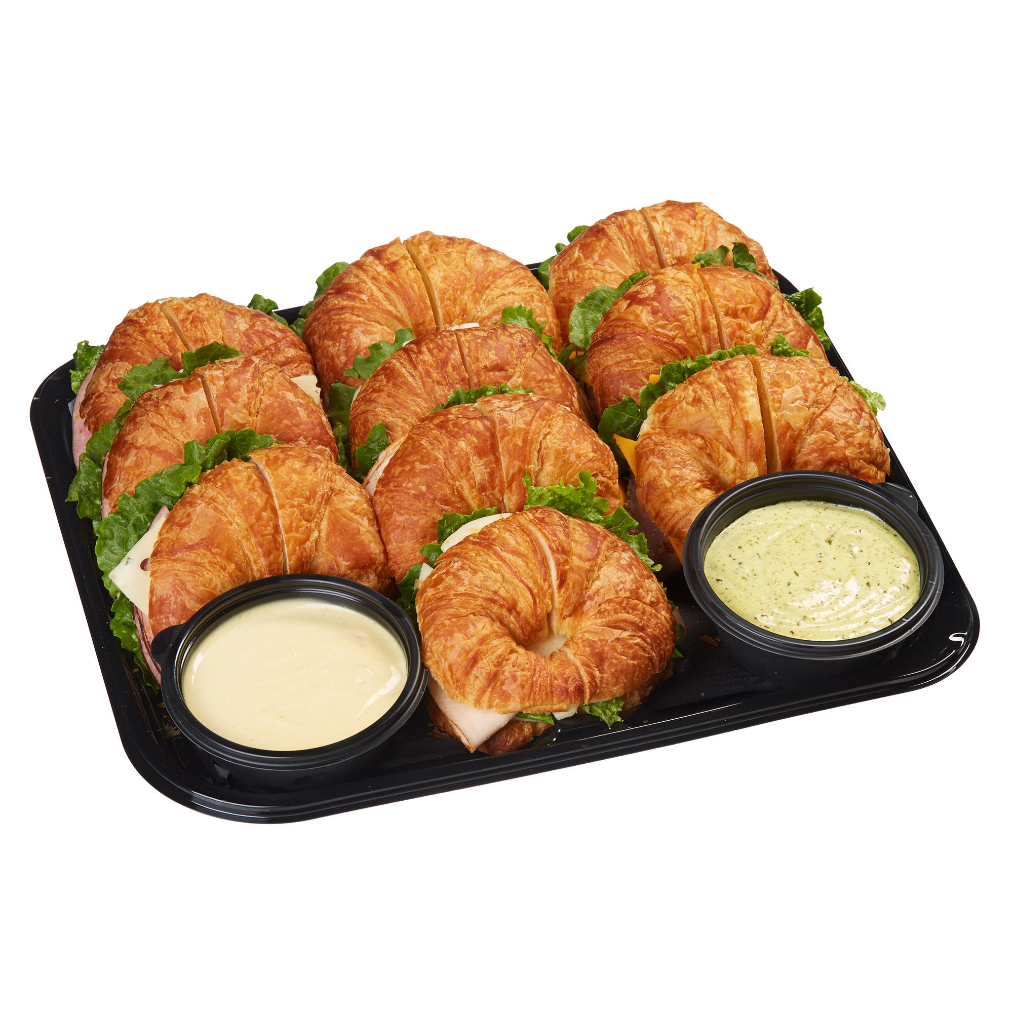 CROISSANT SANDWICH CHICKEN/HAM/ROAST BEEF SERVES 16-20