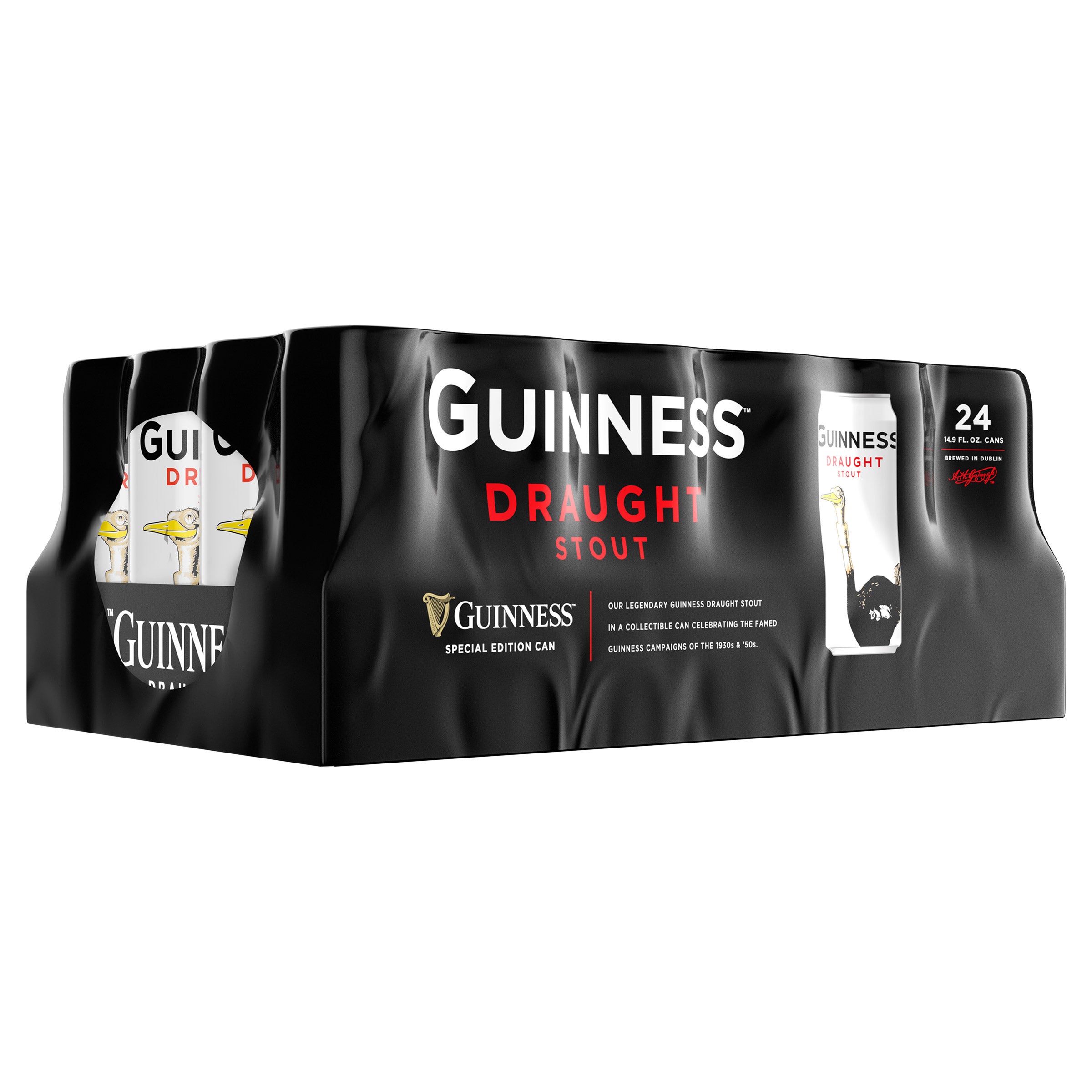 GUINNESS DRAUGHT STOUT 24/14.9 OUNCE CANS