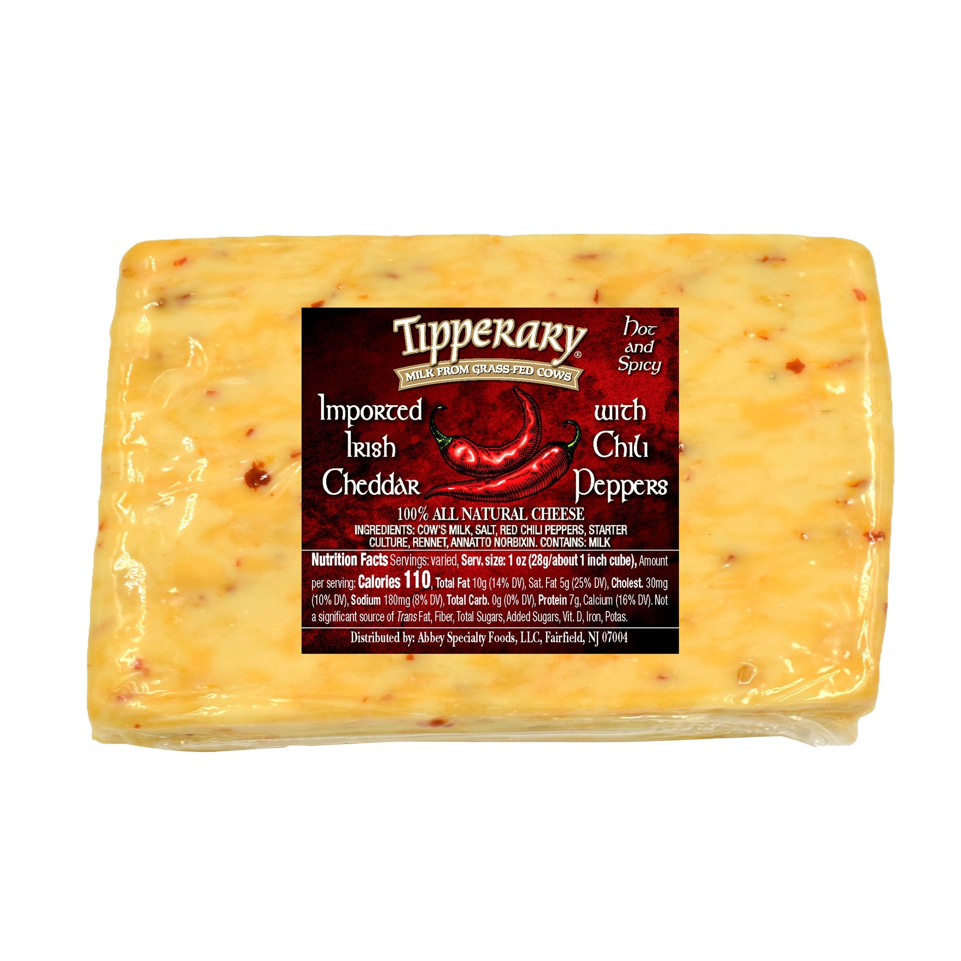 TIPPERARY CHEDDAR WITH RED CHILI PEPPER PRICE PER POUND