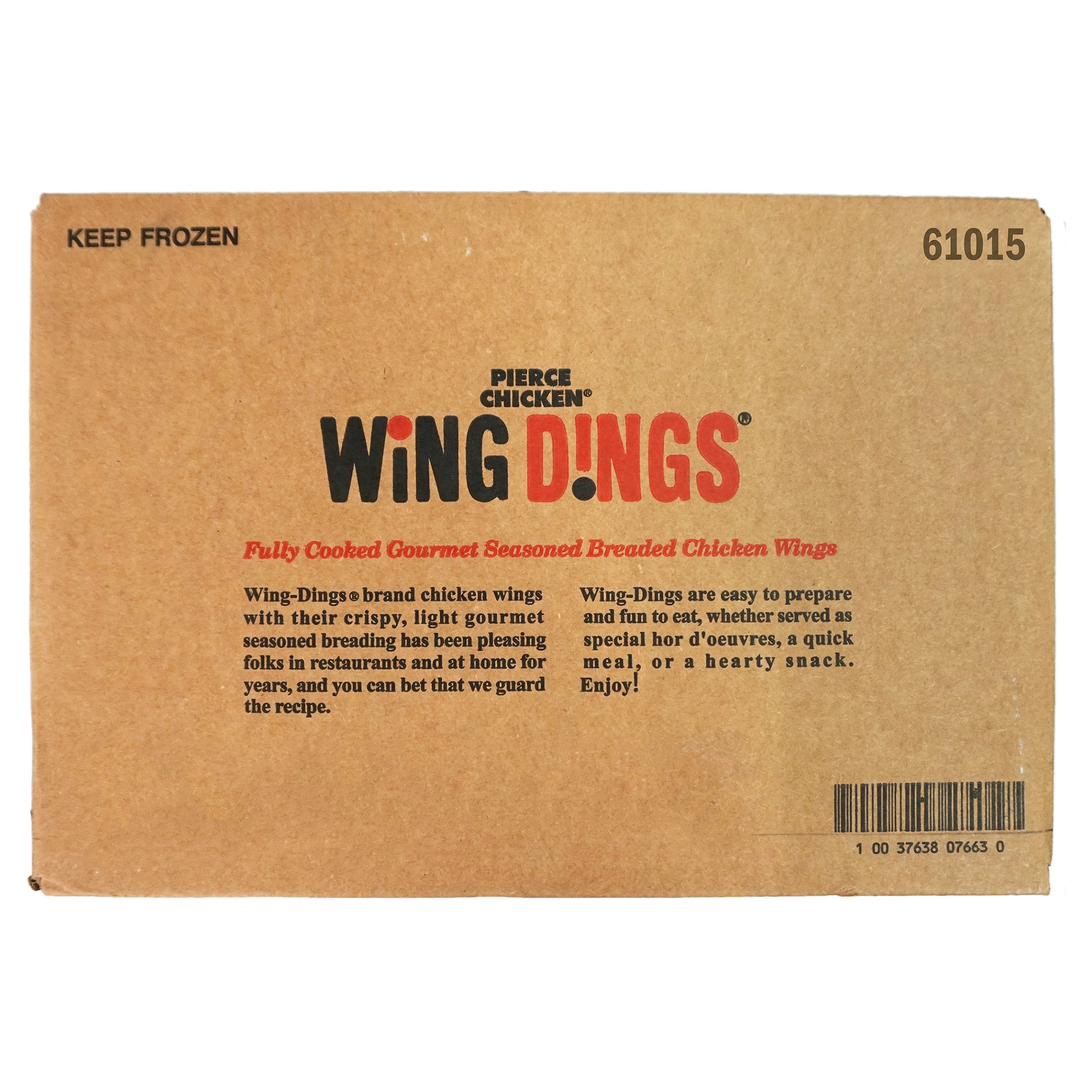 PIERCE CHICKEN WING DINGS MEDIUM 15 LB