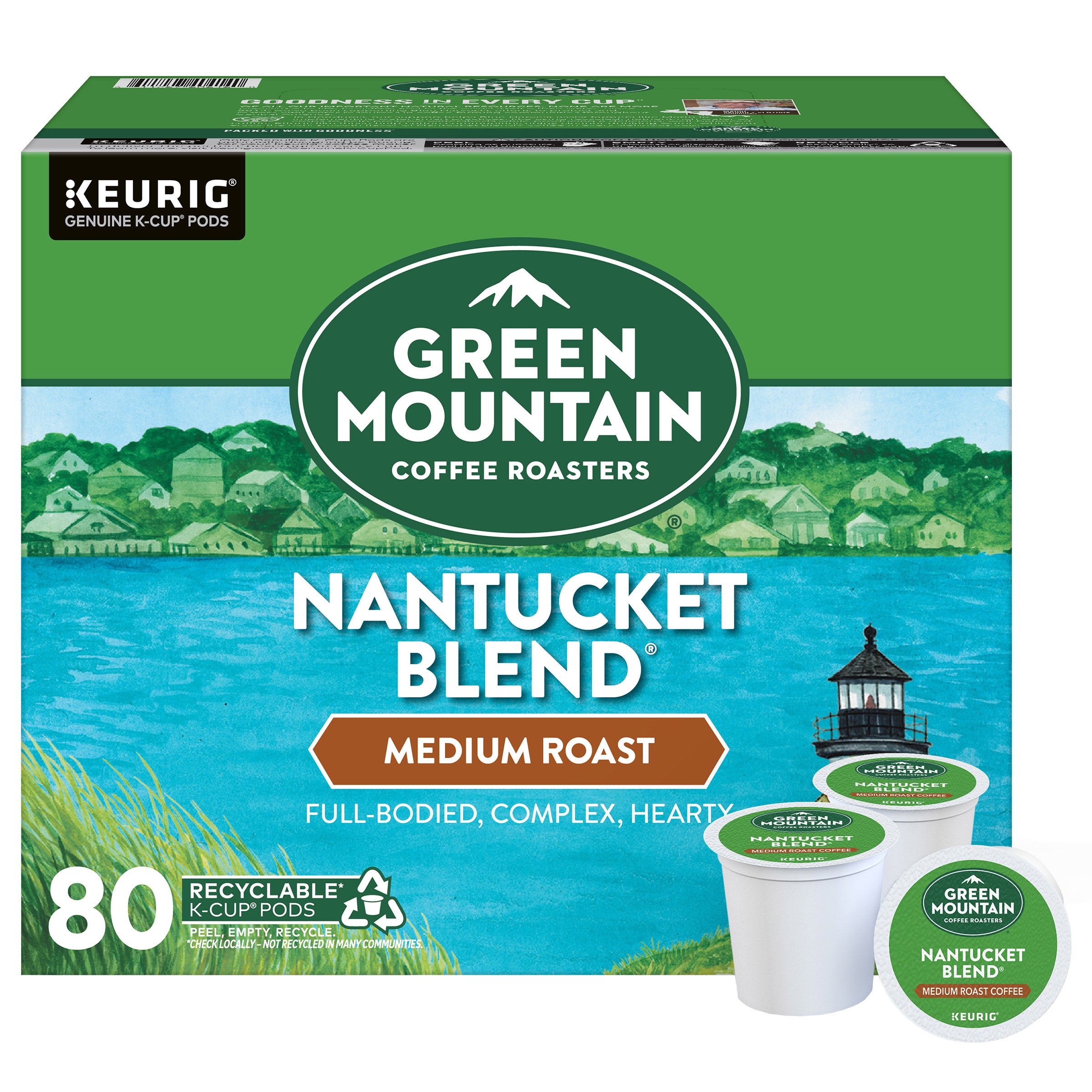 GMCR NANTUCKET BLEND MEDIUM ROAST (32.1OZ) 80 COUNT K-CUP PODS