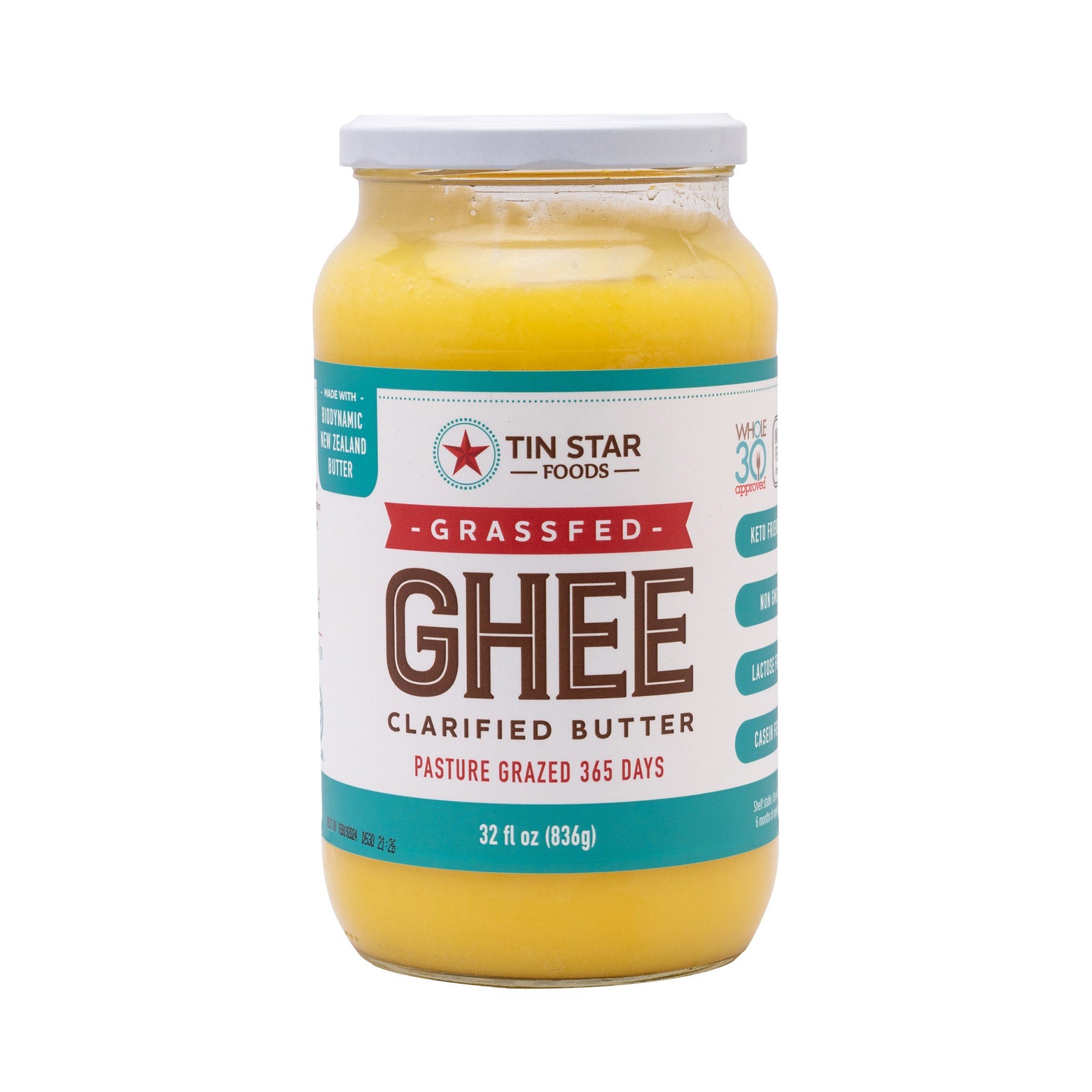 TIN STAR NEW ZEALAND GRASSFED GHEE 32 OZ
