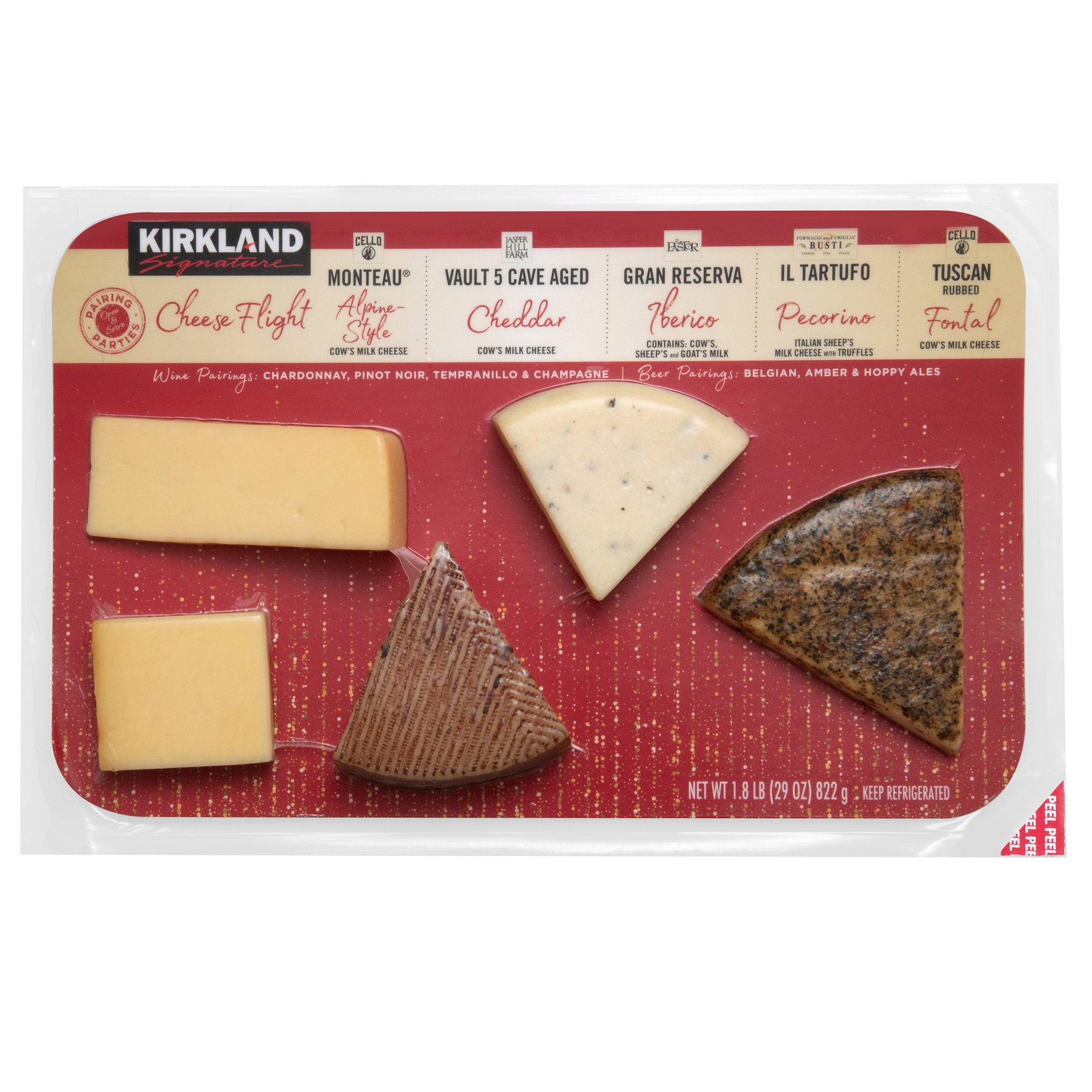 KIRKLAND SIGNATURE CHEESE FLIGHT 1.8LBS - Image 1