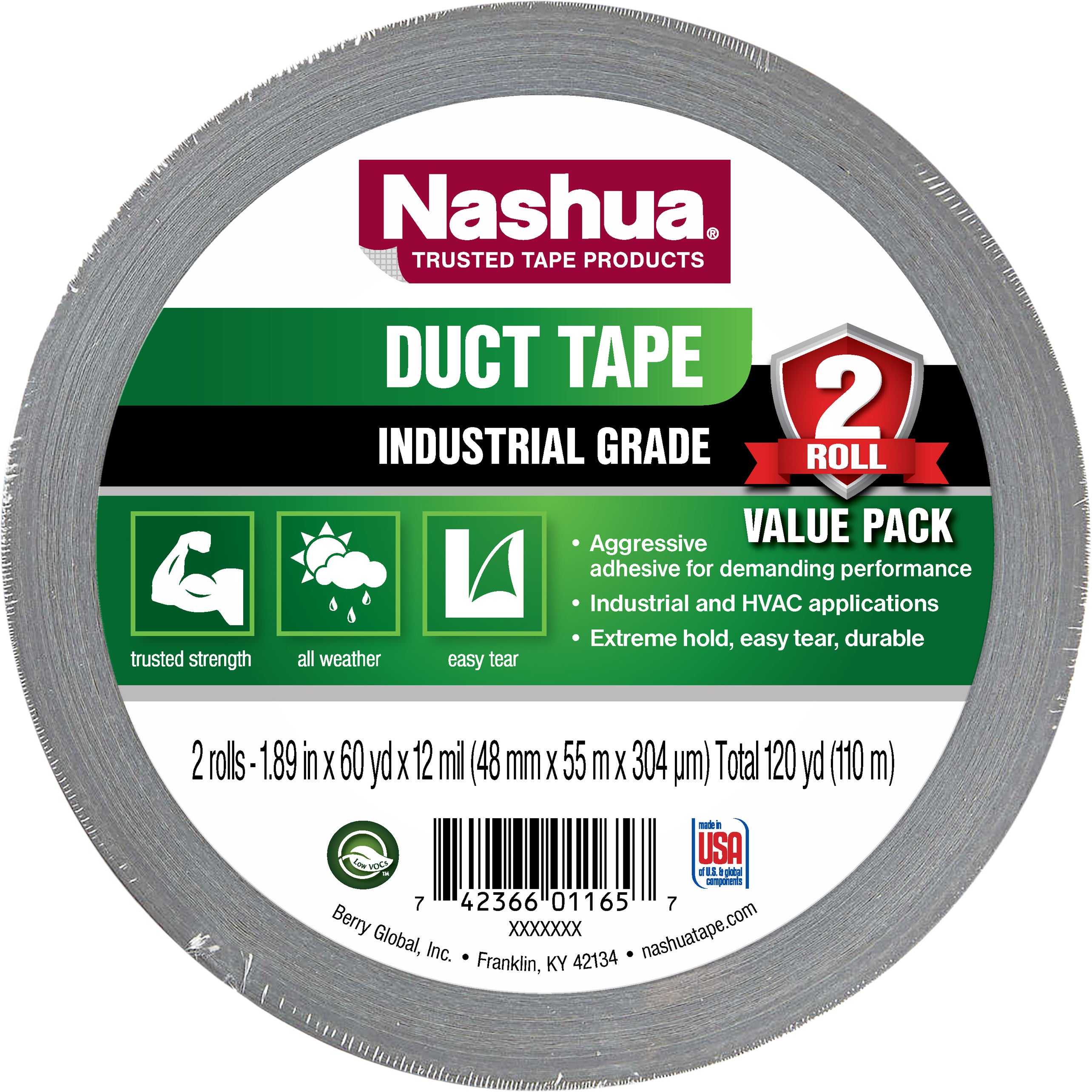 NASHUA INDUSTRIAL DUCT TAPE 2/1.89¨ X 60 YARDS - Image 1