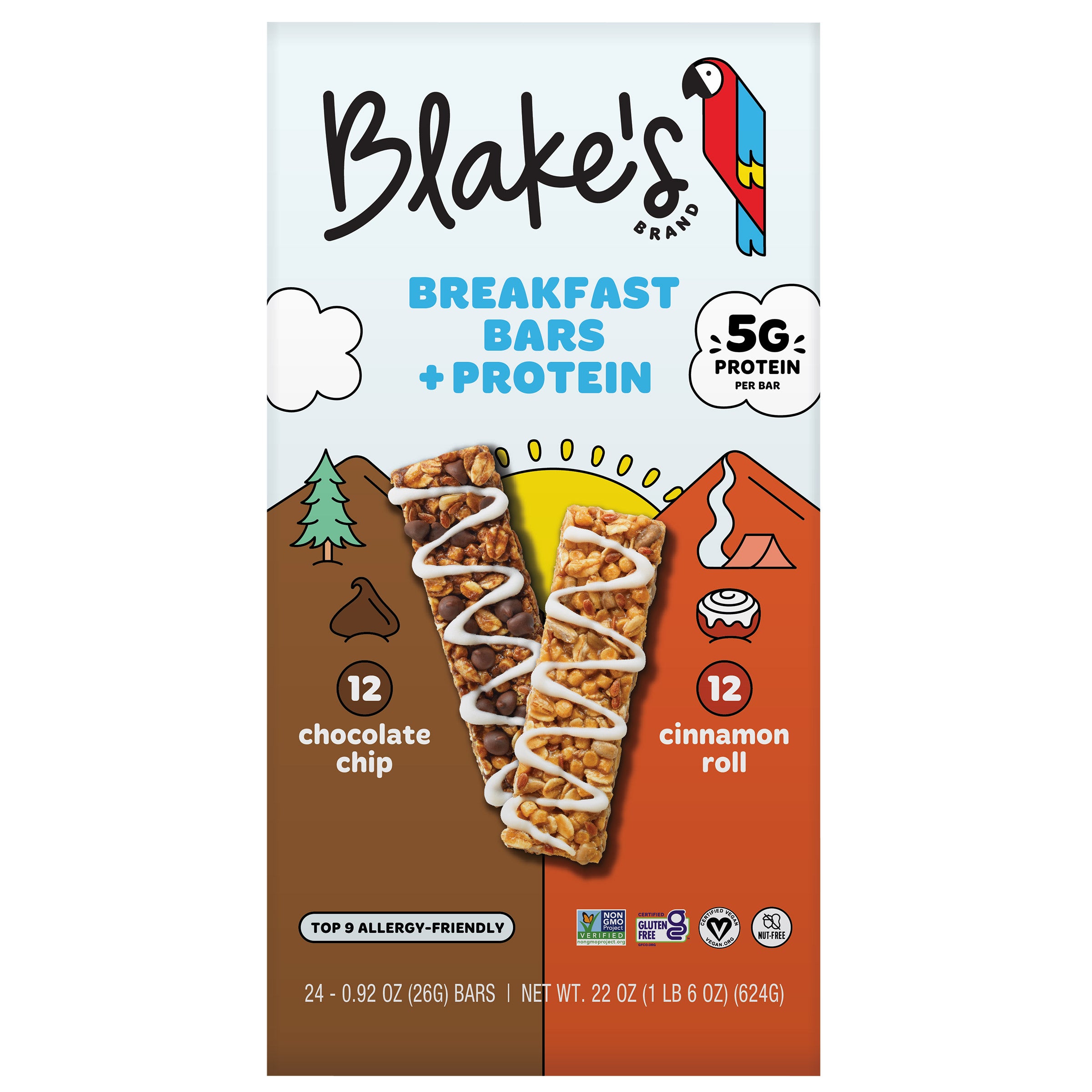 BLAKES BREAKFAST+PROTEIN BAR 24/.92 OZ