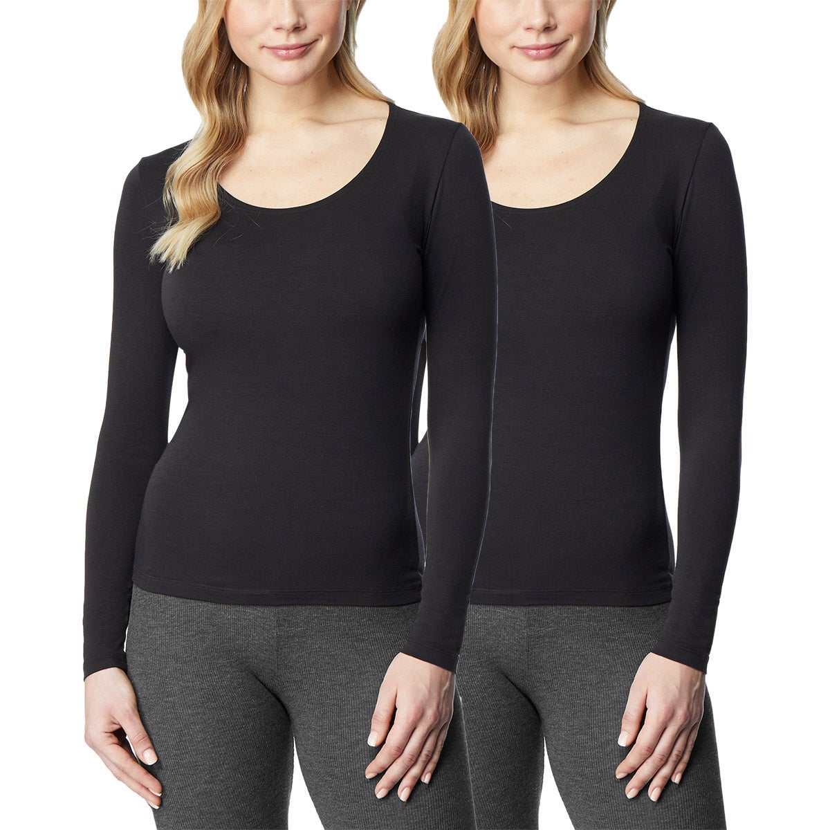 32 DEGREES + WOMEN'S HEAT TEE 2 PK