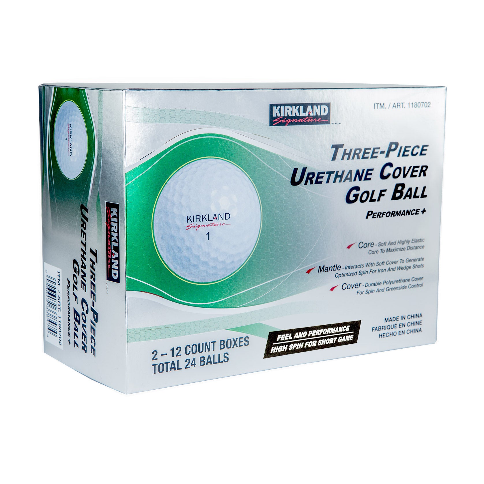 KIRKLAND SIGNATURE 3 PIECE URETHANE COVER GOLF BALL 24 COUNT - Image 1
