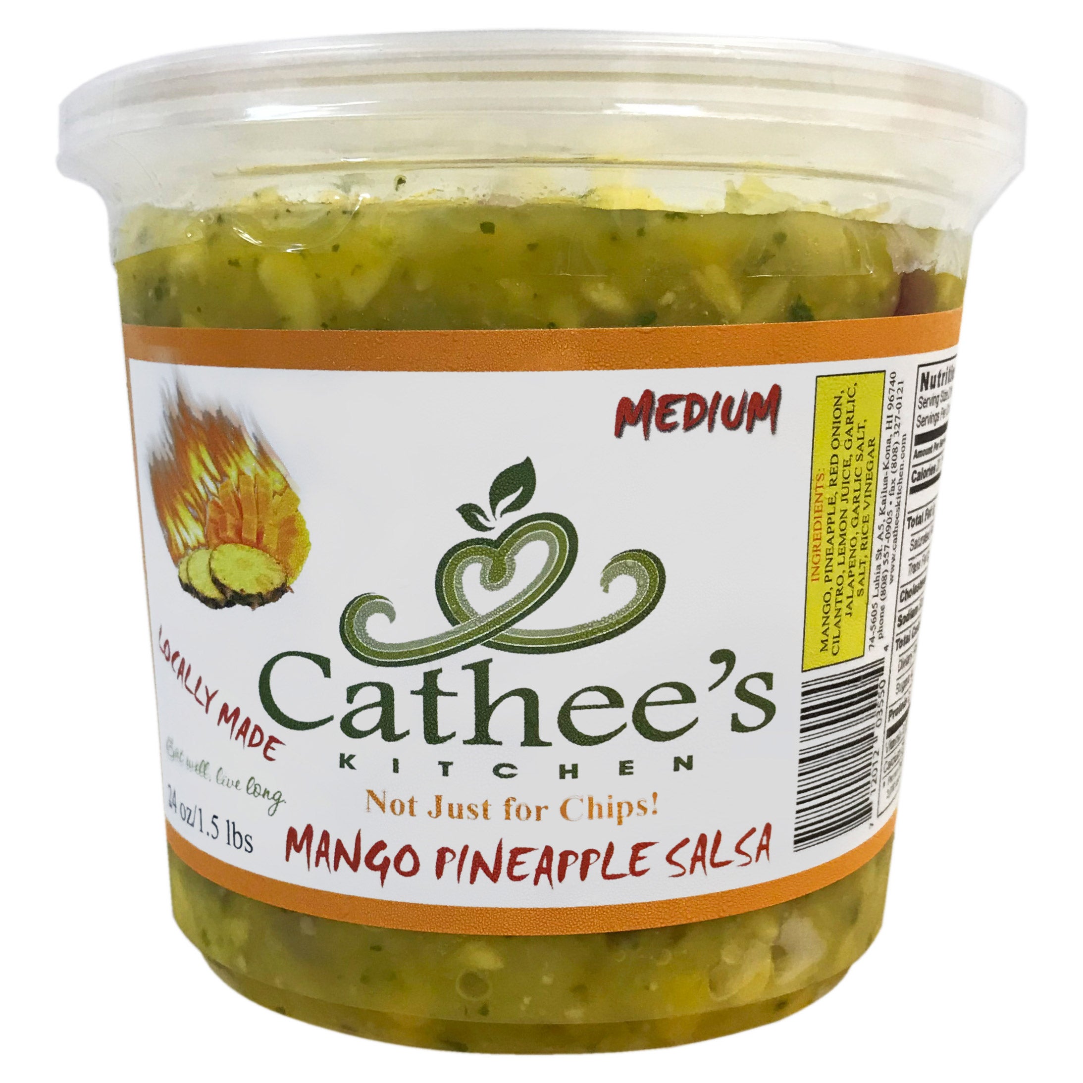 CATHEE'S KITCHEN MANGO PINEAPPLE SALSA NET WT 24OZ