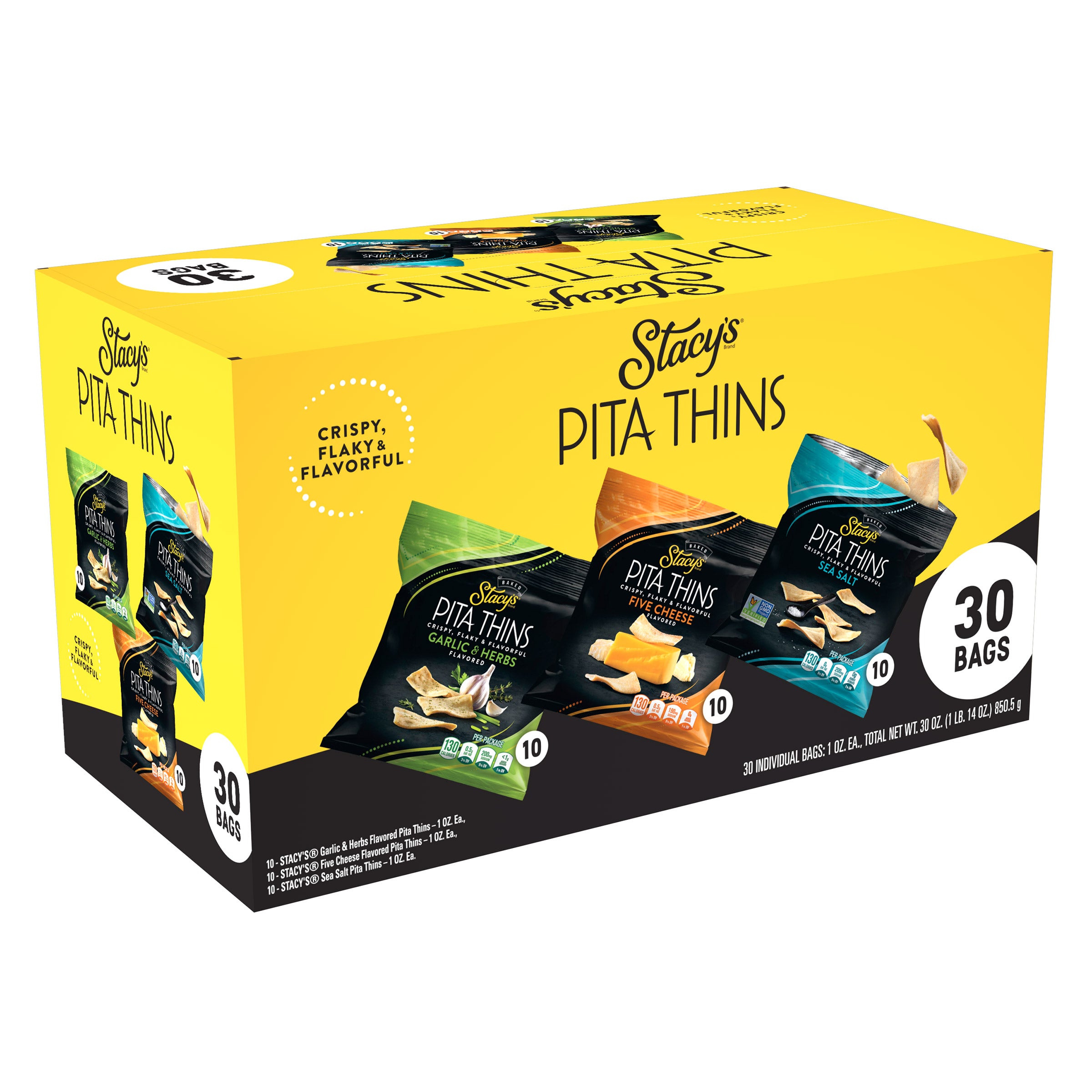 STACY'S PITA THINS VARIETY PACK 30 CT - Image 1