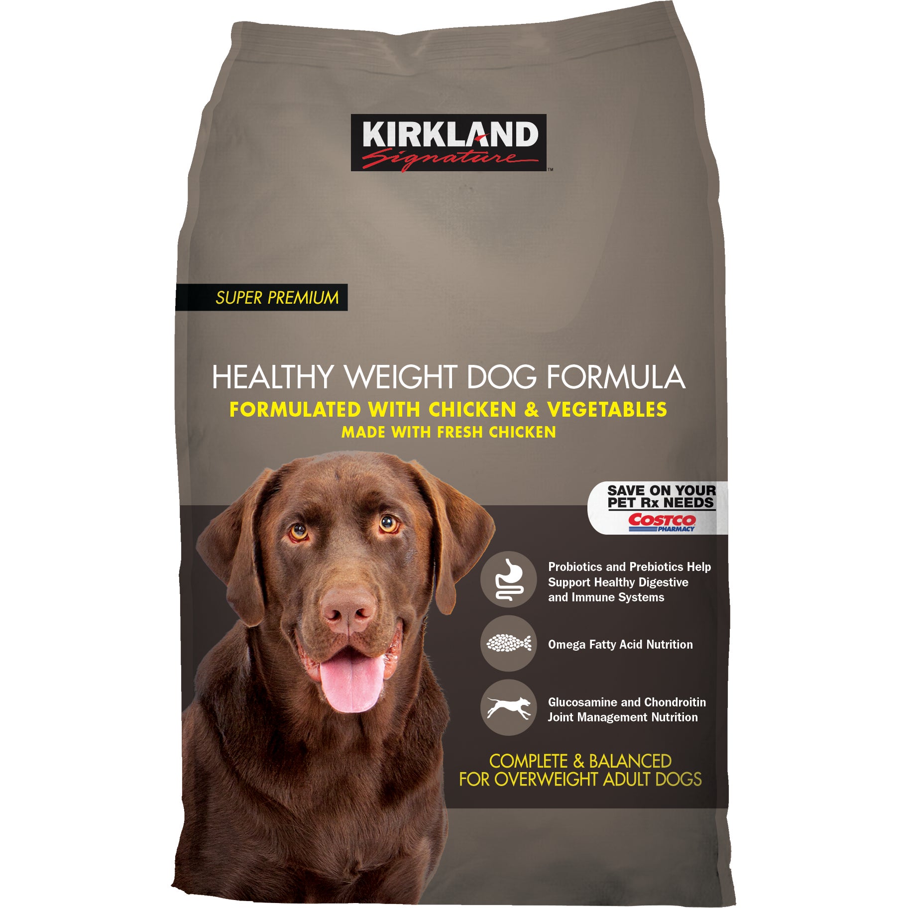 KIRKLAND SIGNATURE HEALTHY WEIGHT DOG FOOD 40 LB - Image 1