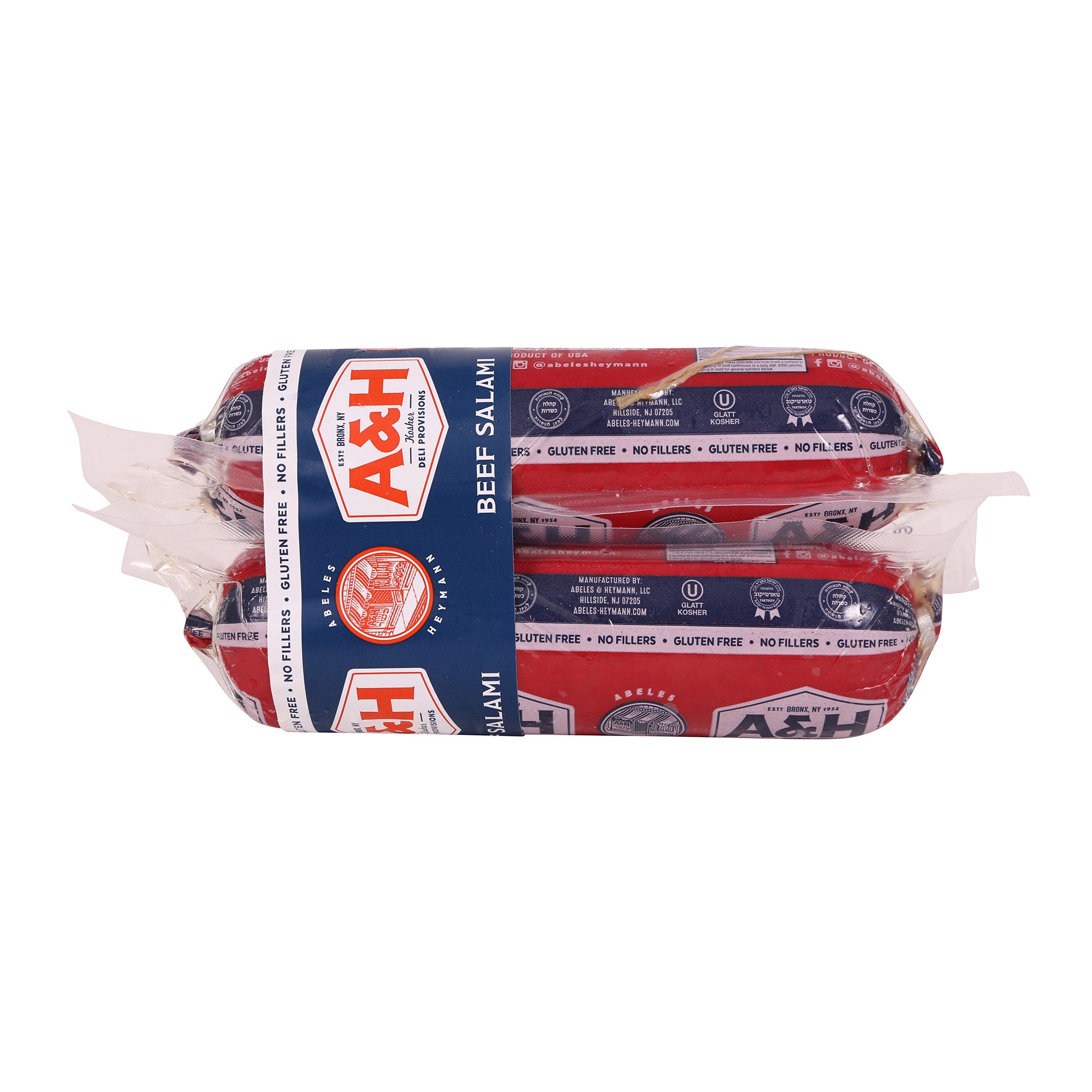 ABELES & HEYMANN KOSHER BEEF SALAMI 2/14 OUNCE PACKAGES