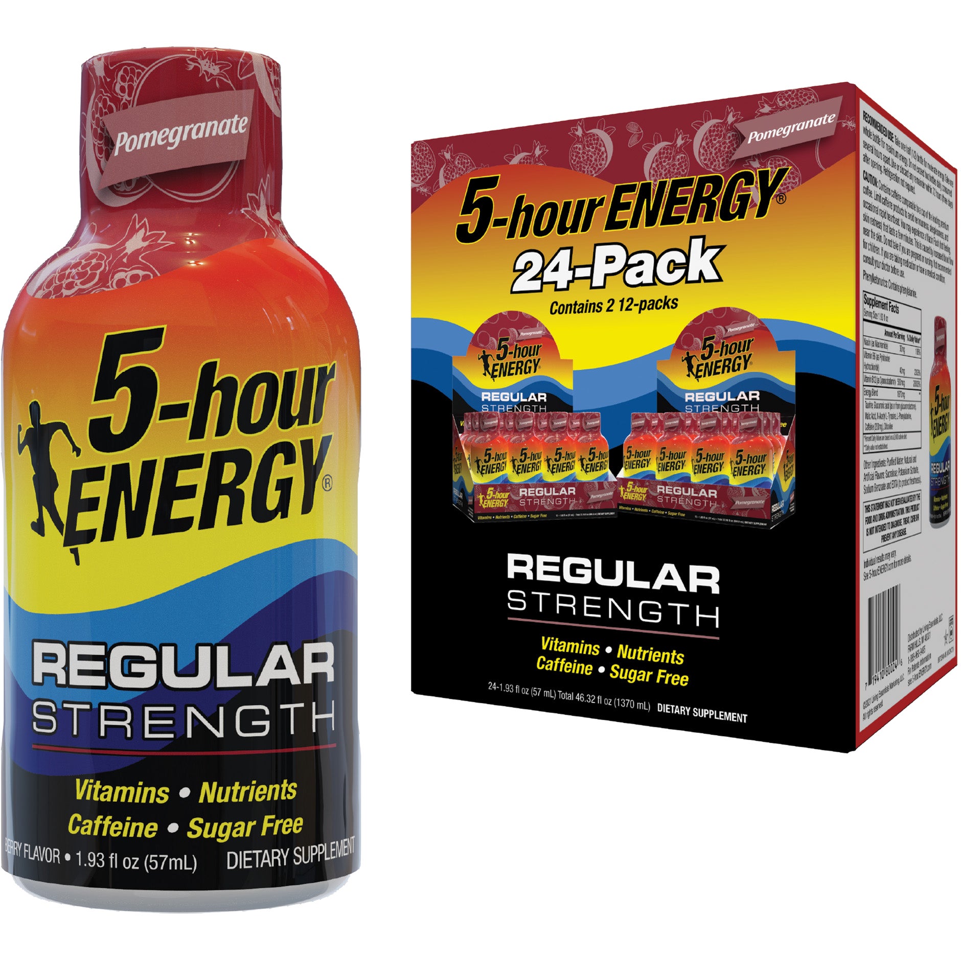 5-HOUR ENERGY REGULAR STRENGTH POMEGRANATE 24CT