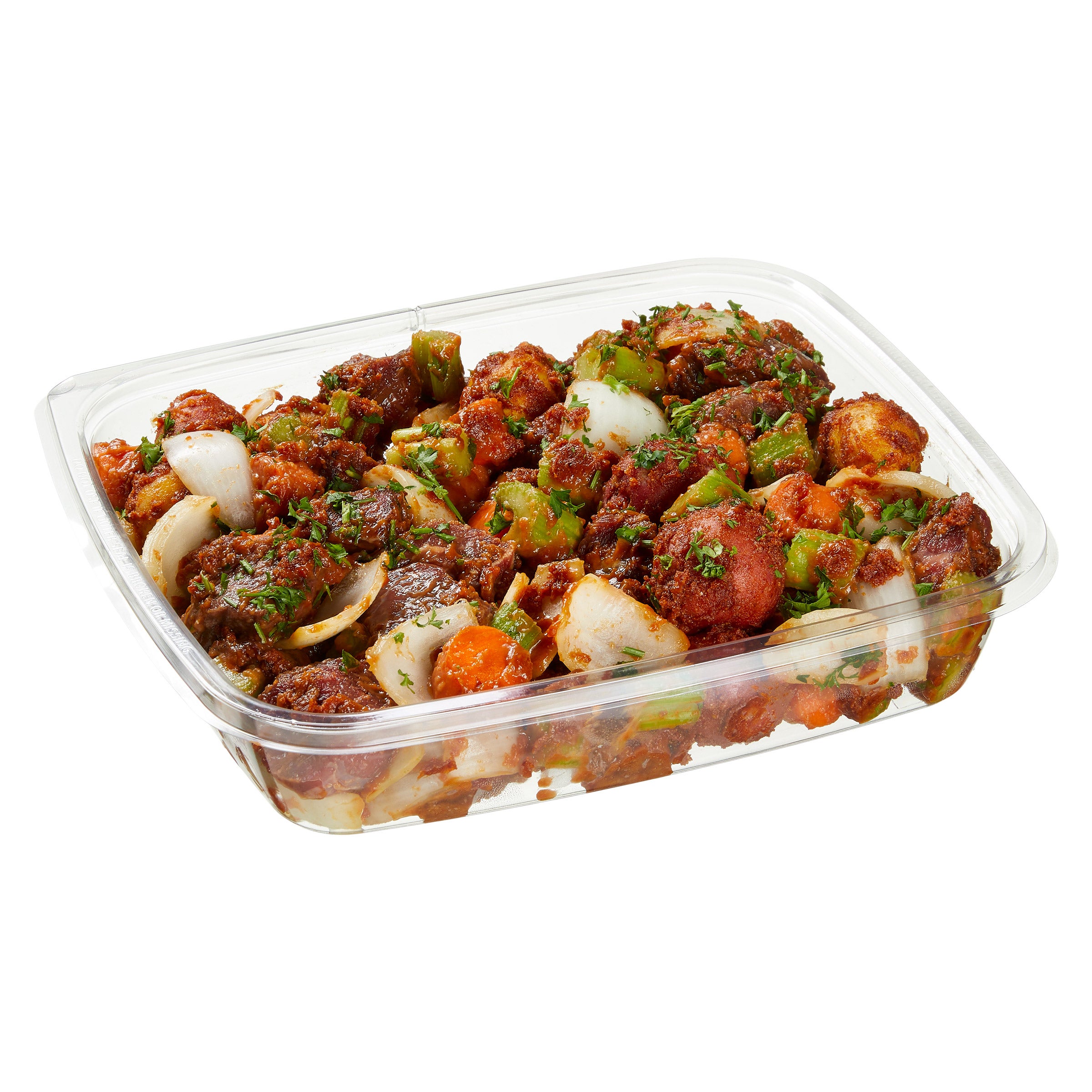BEEF STEW W/VEGETABLES -UNCOOKED PER LB