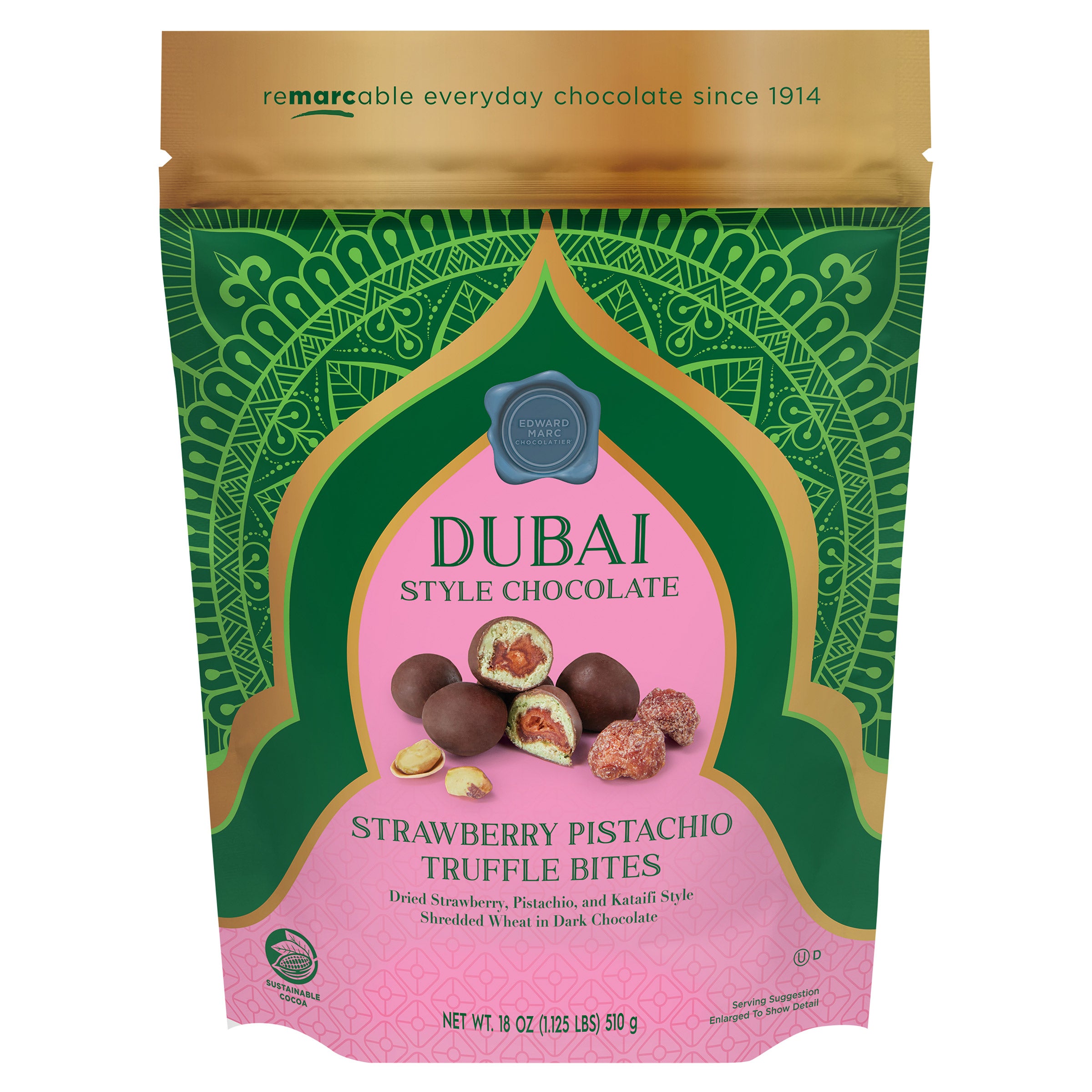 EDWARD MARC DUBAI STYLE STRAWBERRY BITES 18OZ