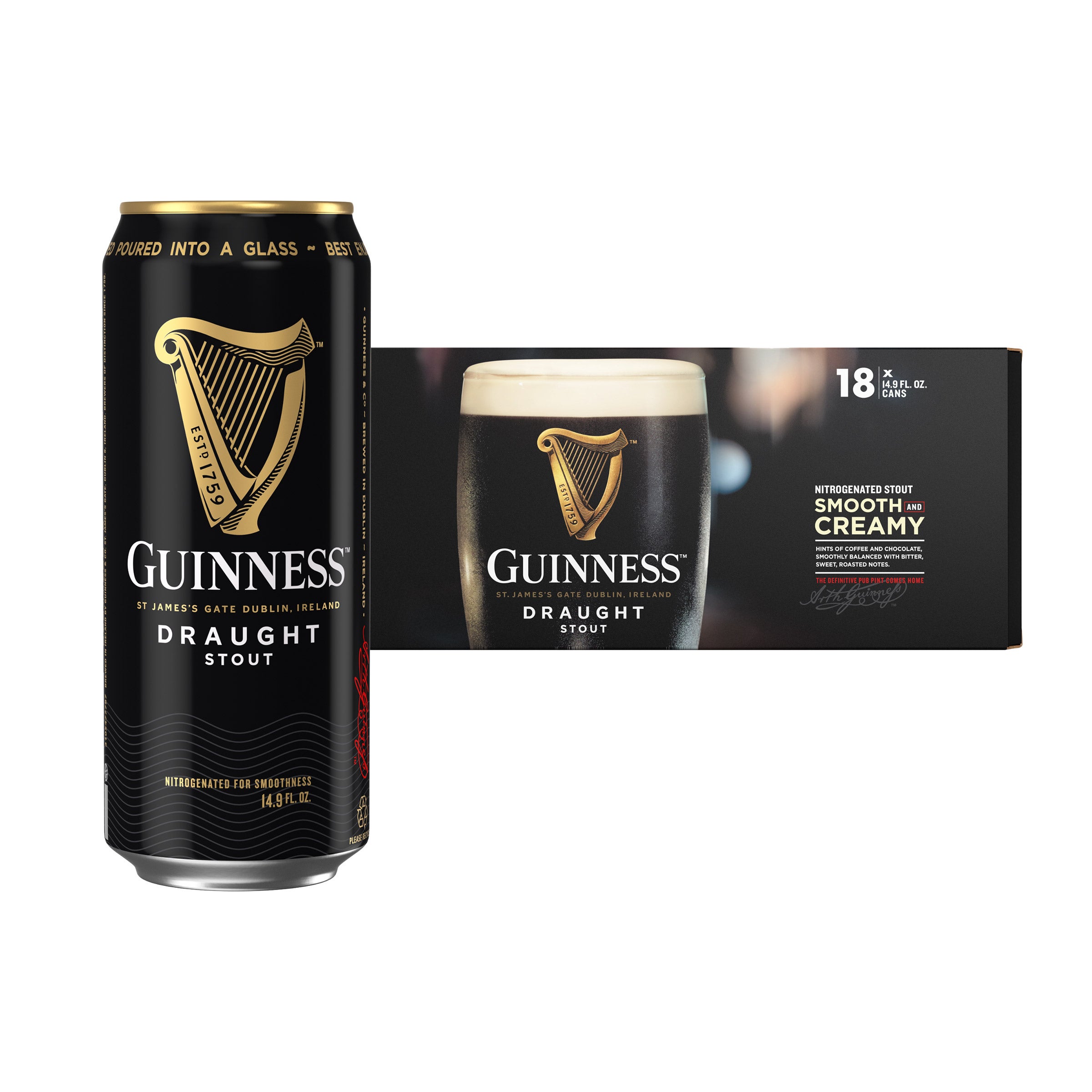 GUINNESS PUB DRAUGHT 24-14.9 OUNCE CANS ** CASE SALE ONLY ** - Image 1