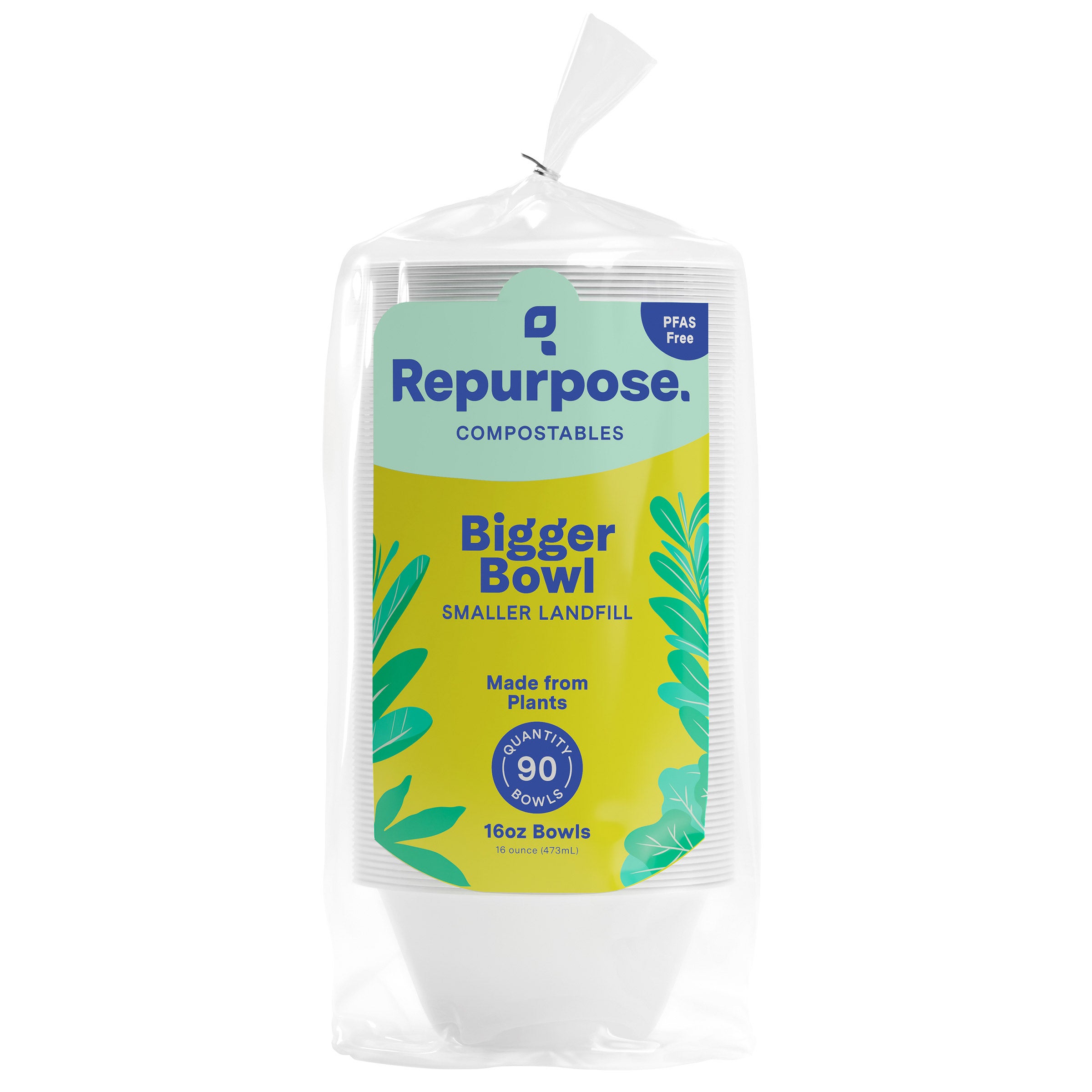 REPURPOSE COMPOSTABLE BOWLS 90 CT/16 OZ