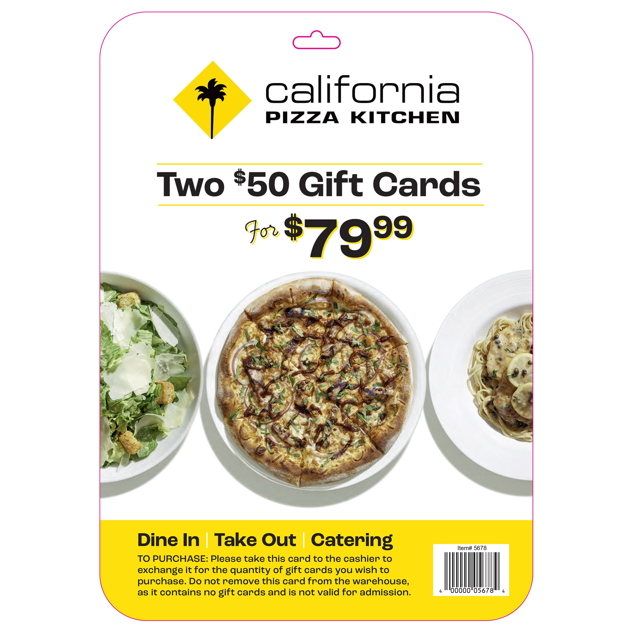 CALIFORNIA PIZZA KITCHEN ITEM IS NON-REFUNDABLE - Image 1