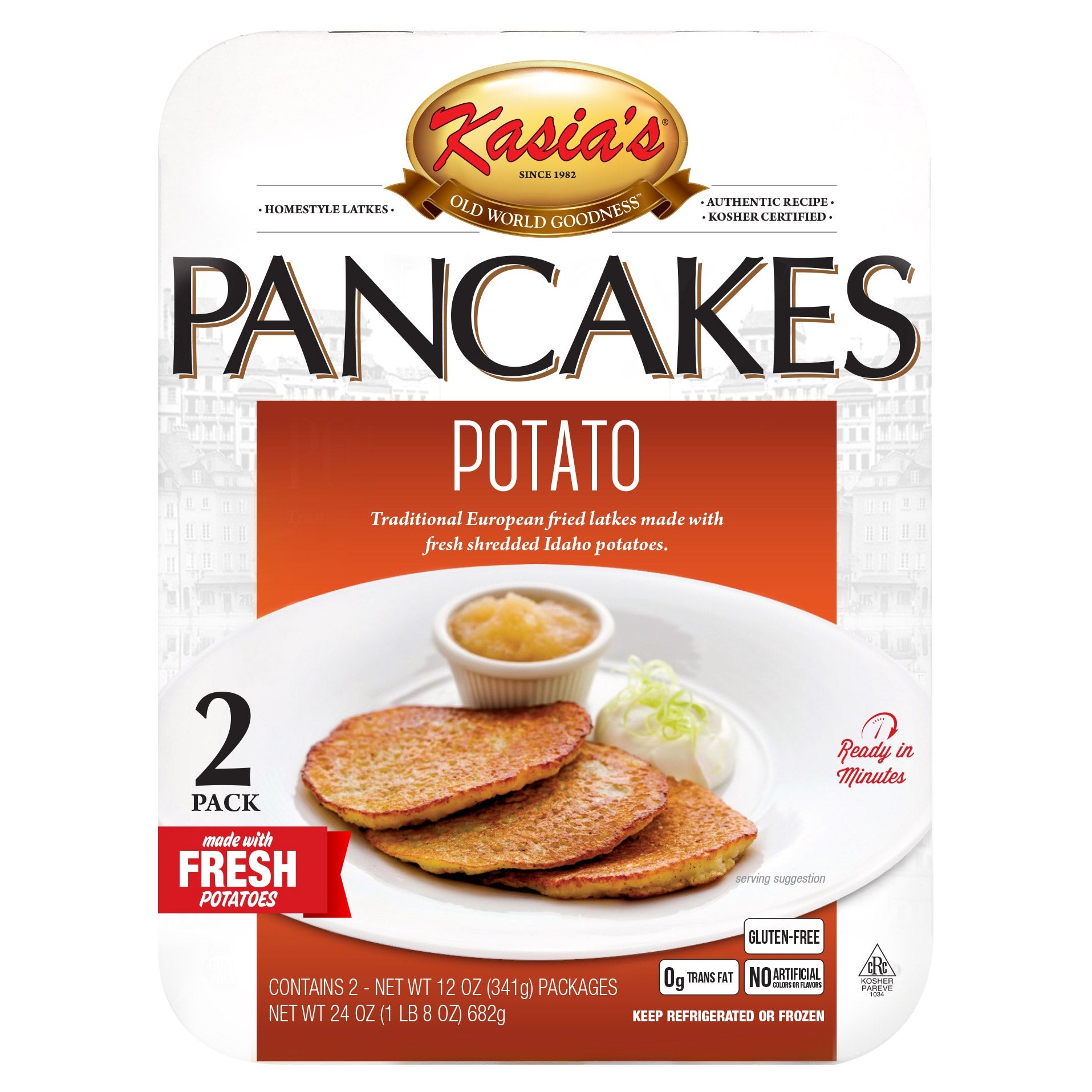 KASIA'S POTATO PANCAKE 2/12 OUNCE PACKAGES