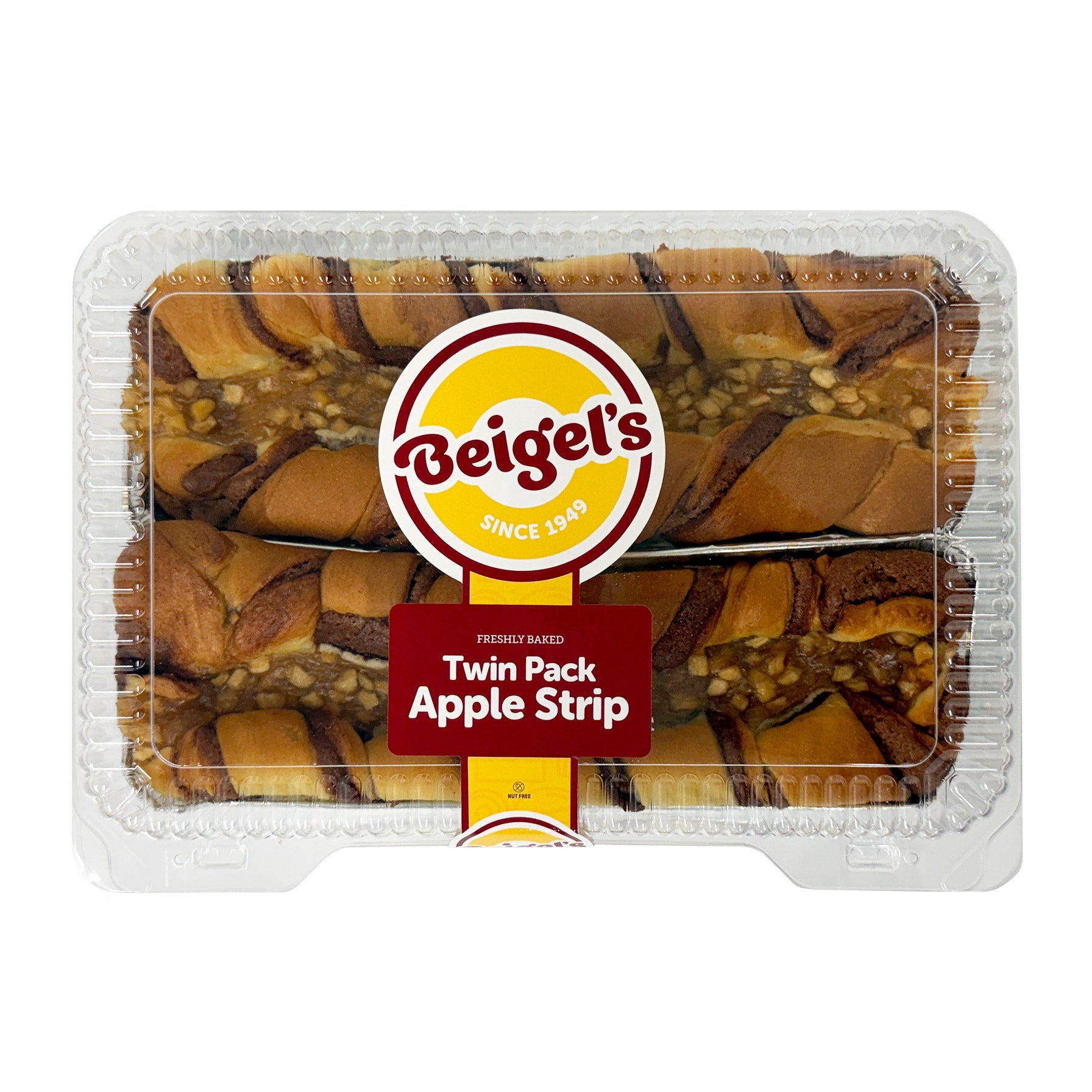 BEIGEL'S BAKERY APPLE STRIP TWO PACK 2/16 OZ (2 LBS) - Image 1
