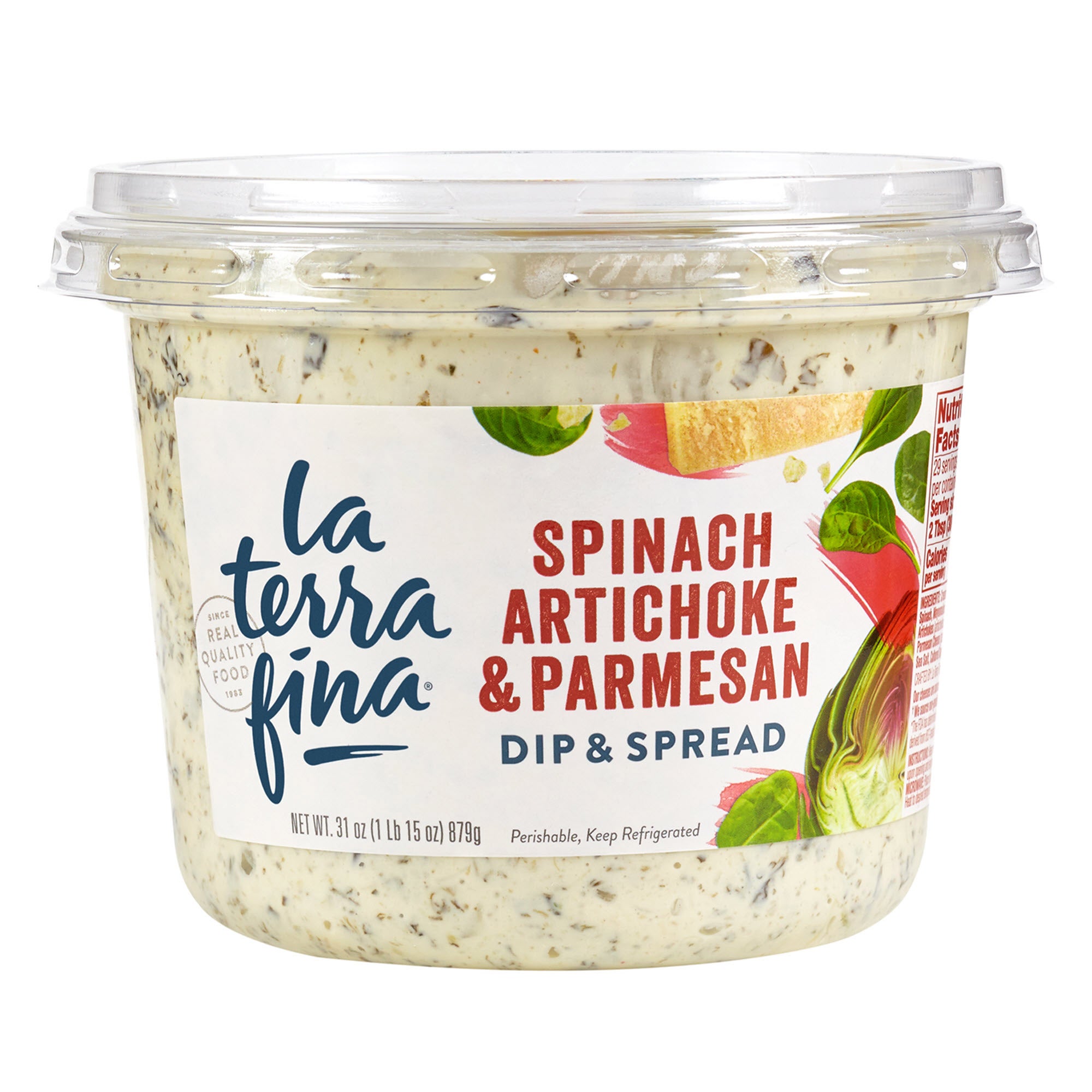 LA TERRA FINA SPINACH ARTICHOKE DIP 31 OZ - Image 1