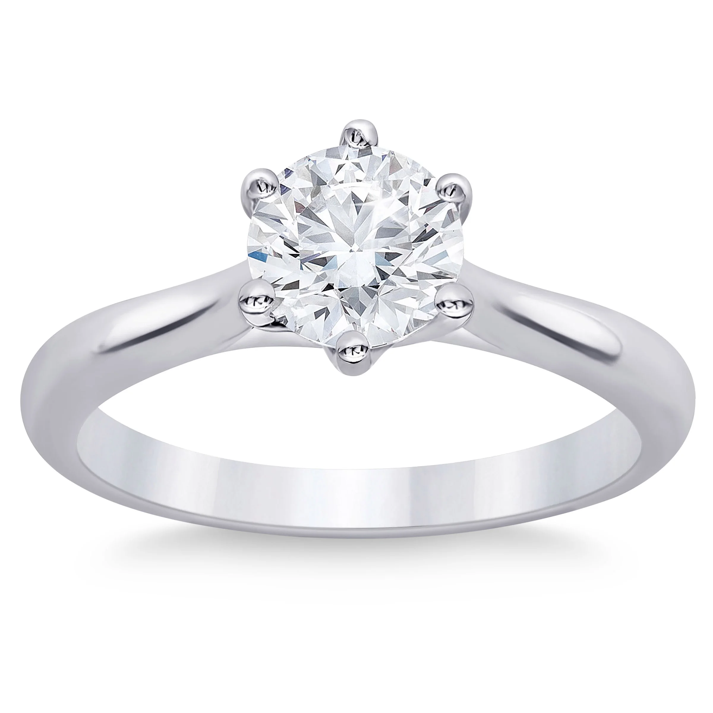 PLATINUM VS2 I 1.00CT ROUND DIAMOND SOLITAIRE RING - Image 1