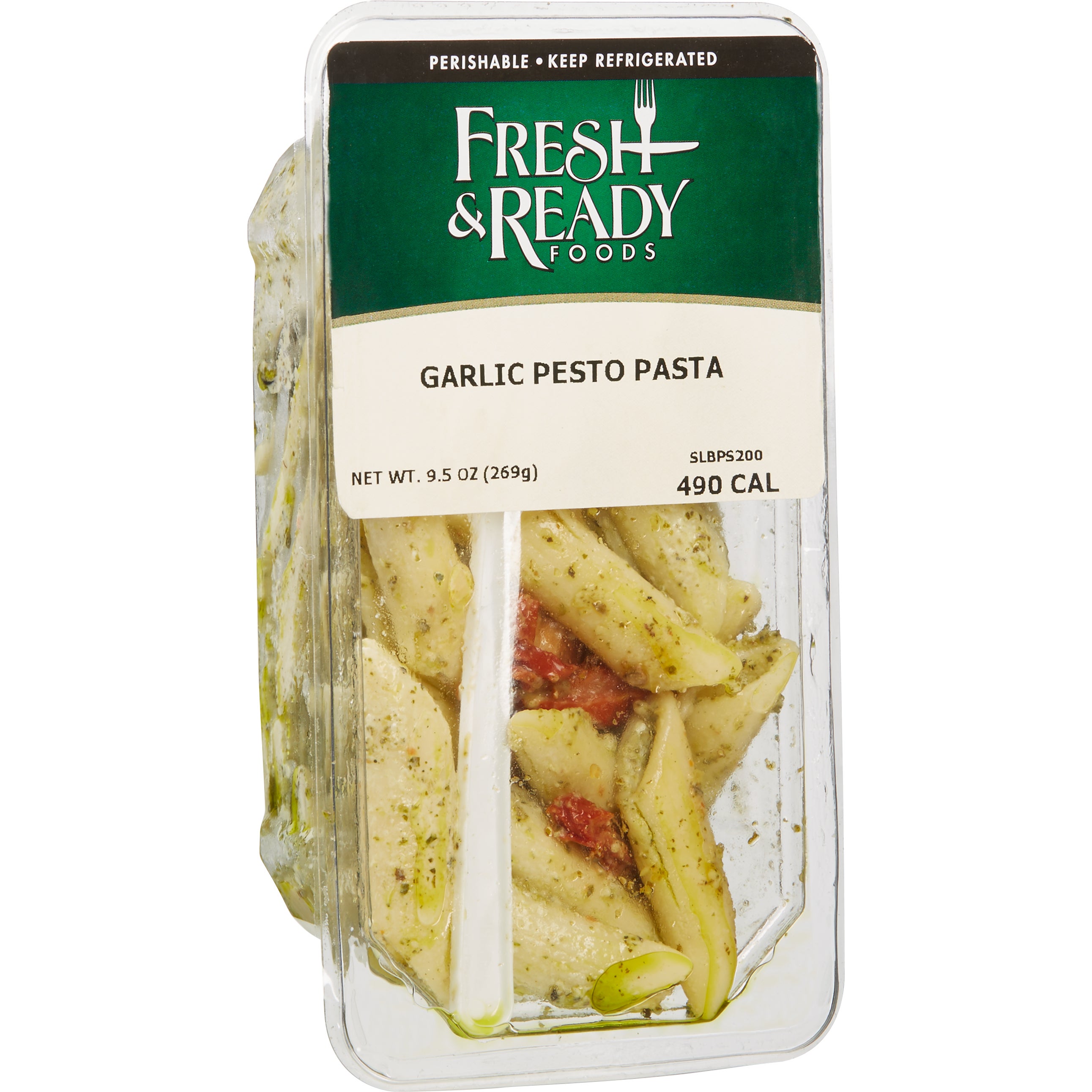 FRESH & READY GARLIC PESTO PASTA SALAD 6/9.5 OZ - Image 1