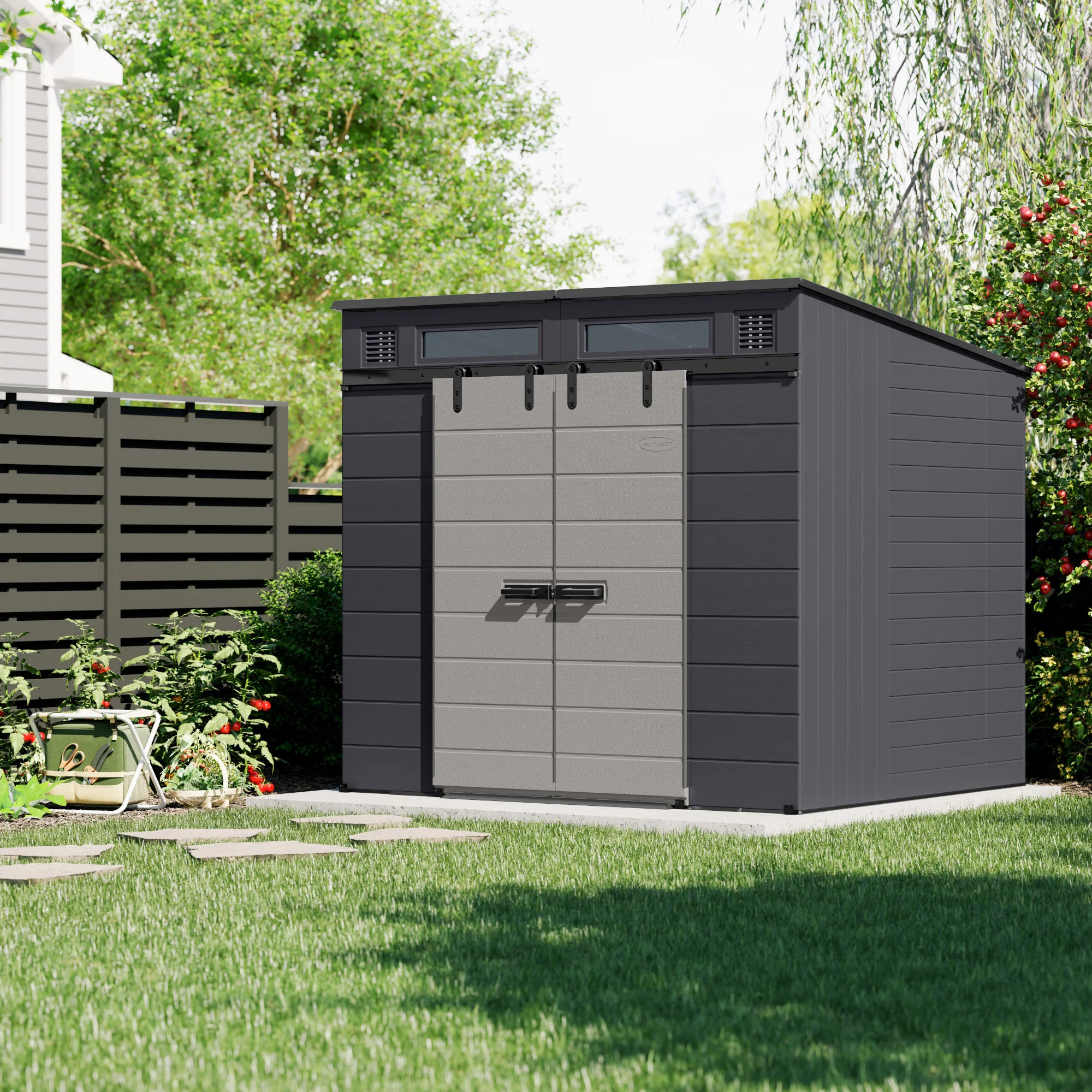SUNCAST 8'X7' SLIDING DOOR SHED - Image 1