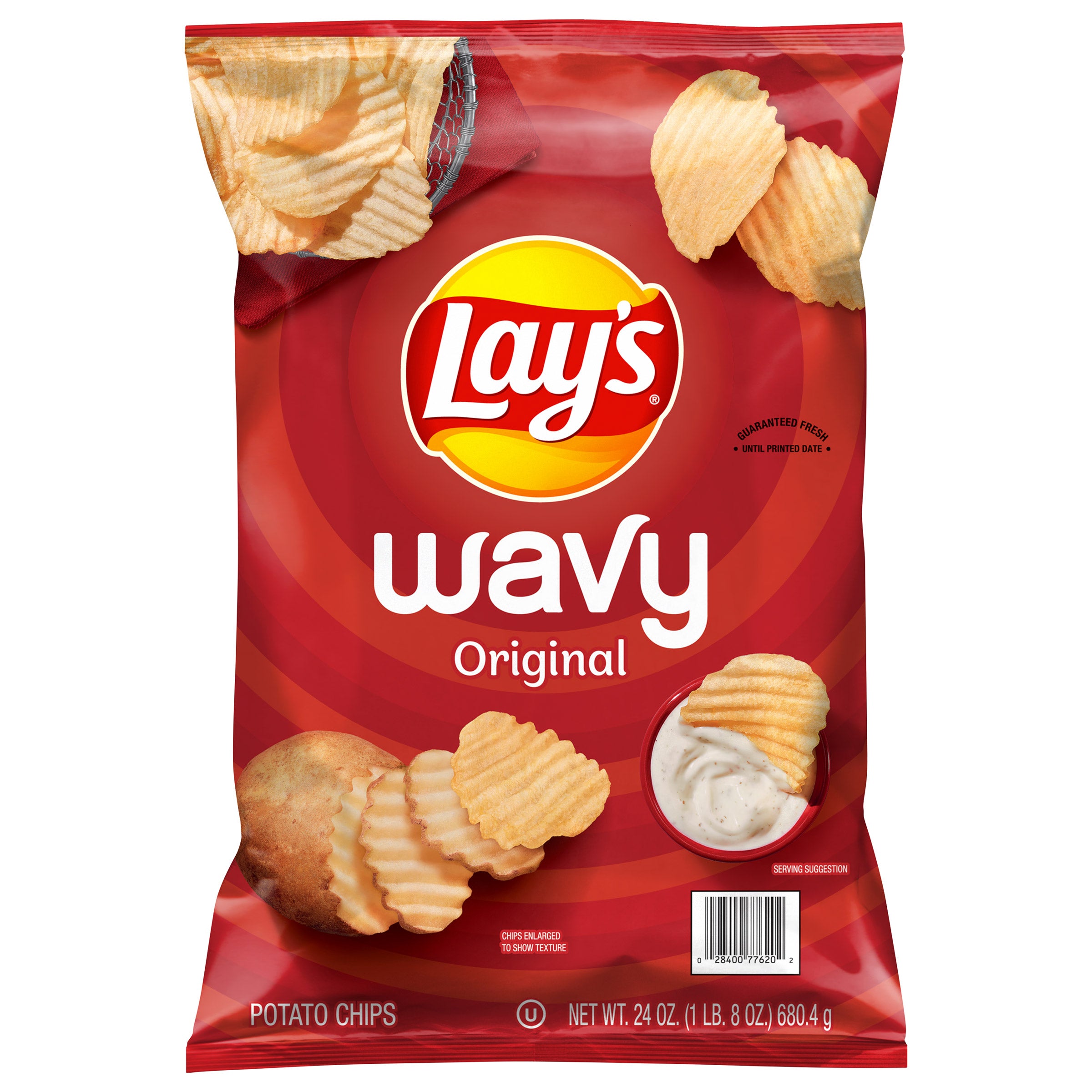 LAYS WAVY ORIGINAL 23 OZ (1.4LBS)
